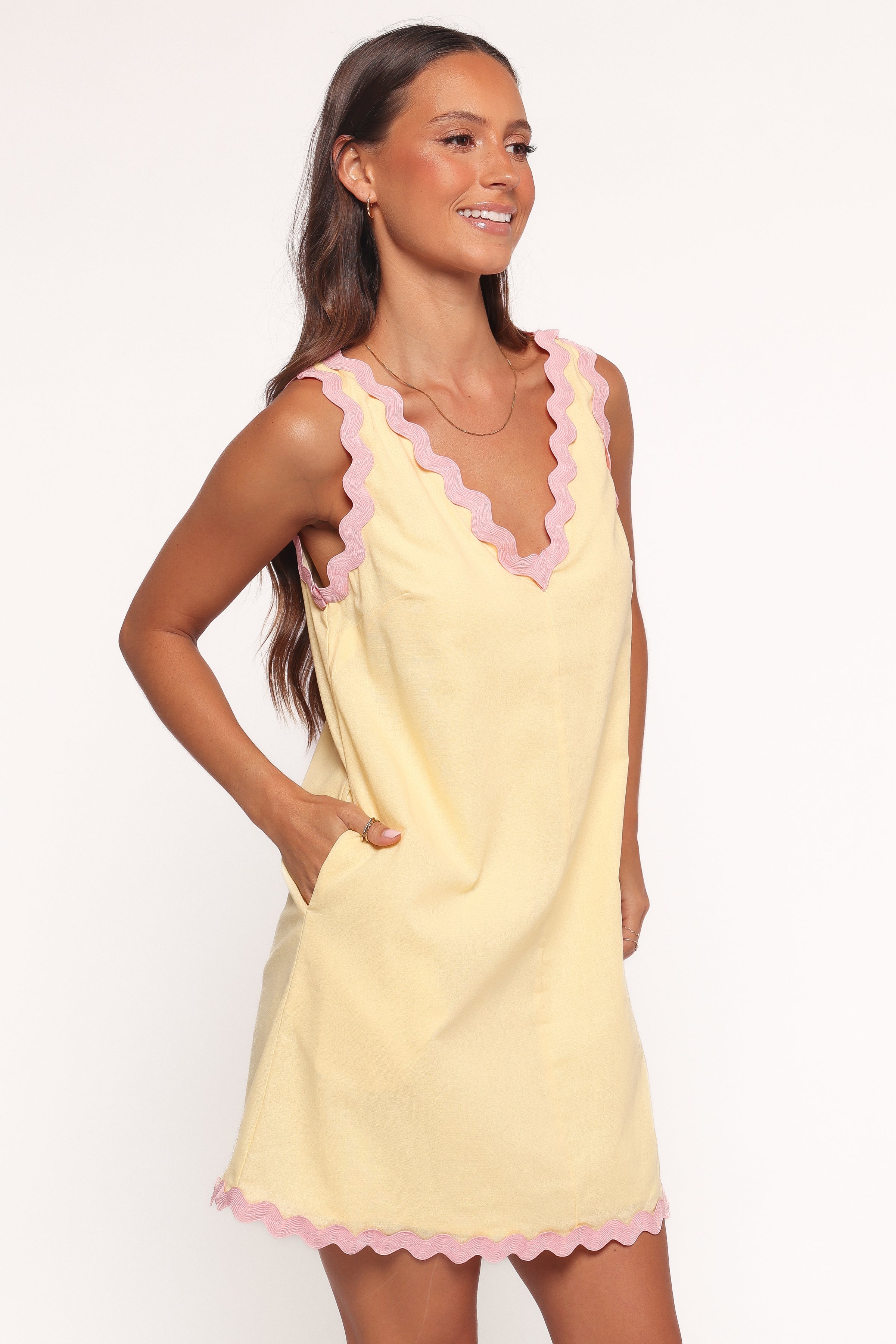 DRESSES Calliope Mini Dress - Yellow Pink