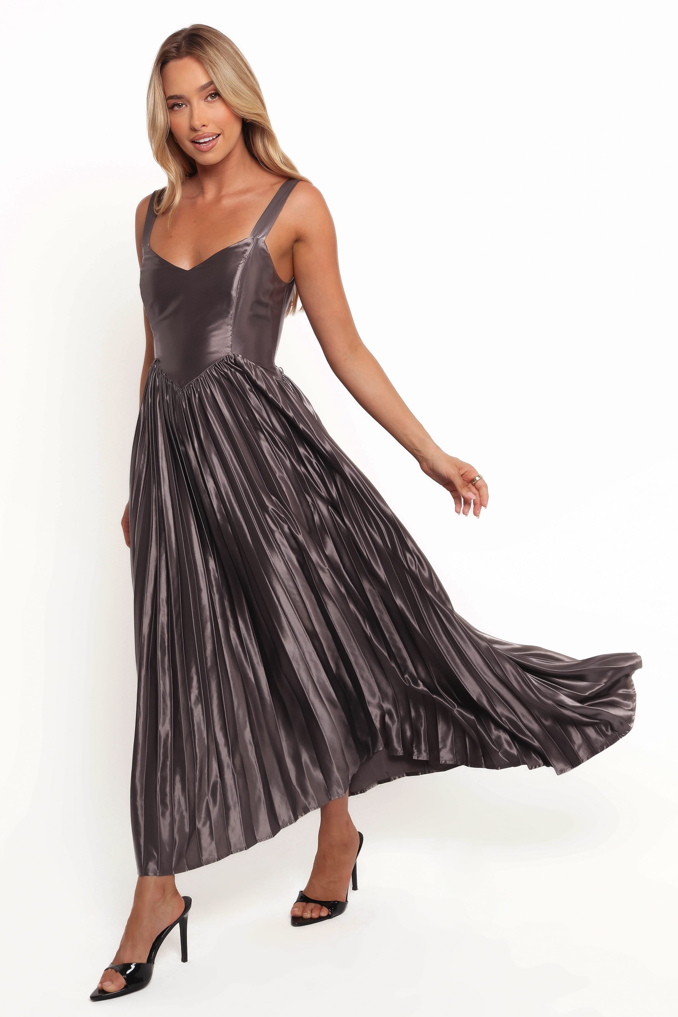 DRESSES Camala Maxi Dress - Grey Silver