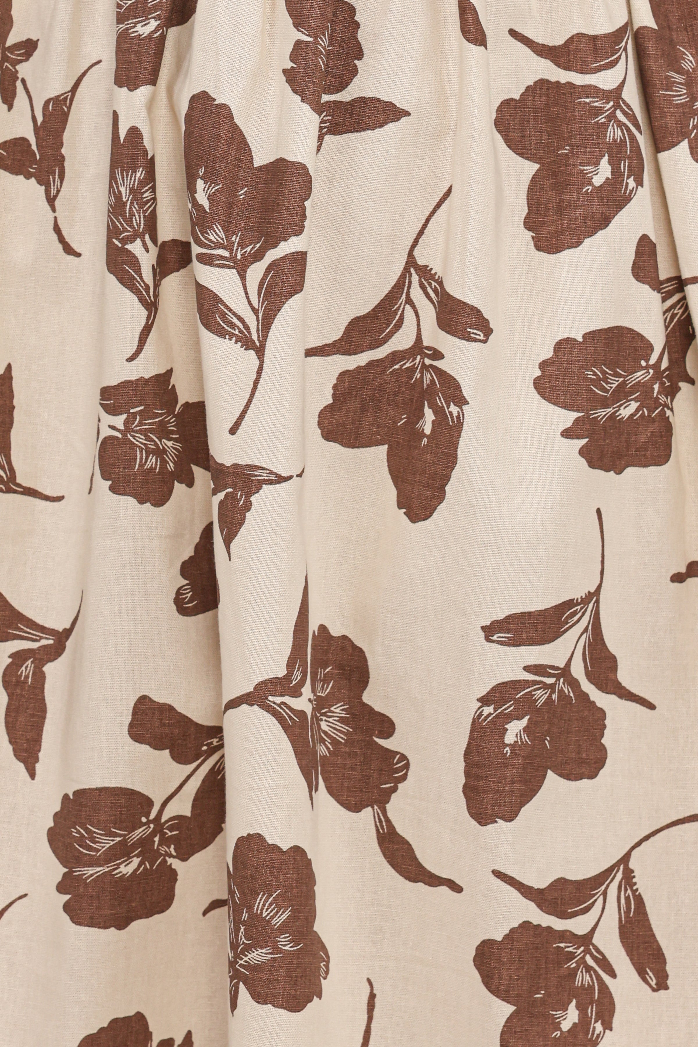 DRESSES Cambria Long Sleeve Mini Dress - Brown/White