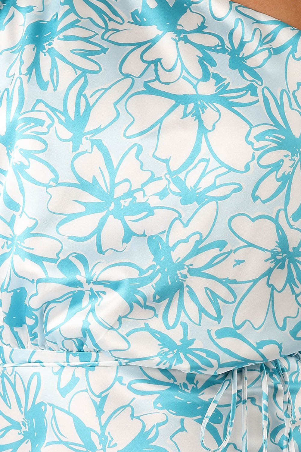 DRESSES @Camden Off Shoulder Maxi Dress - Blue Floral