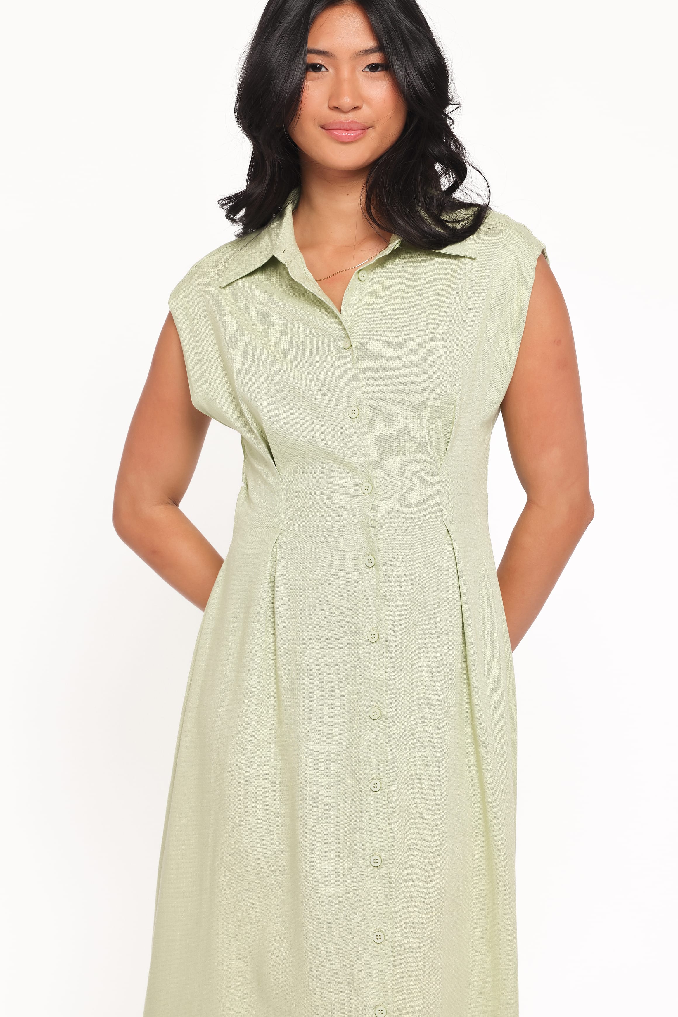 DRESSES Cami Midi Dress - Green