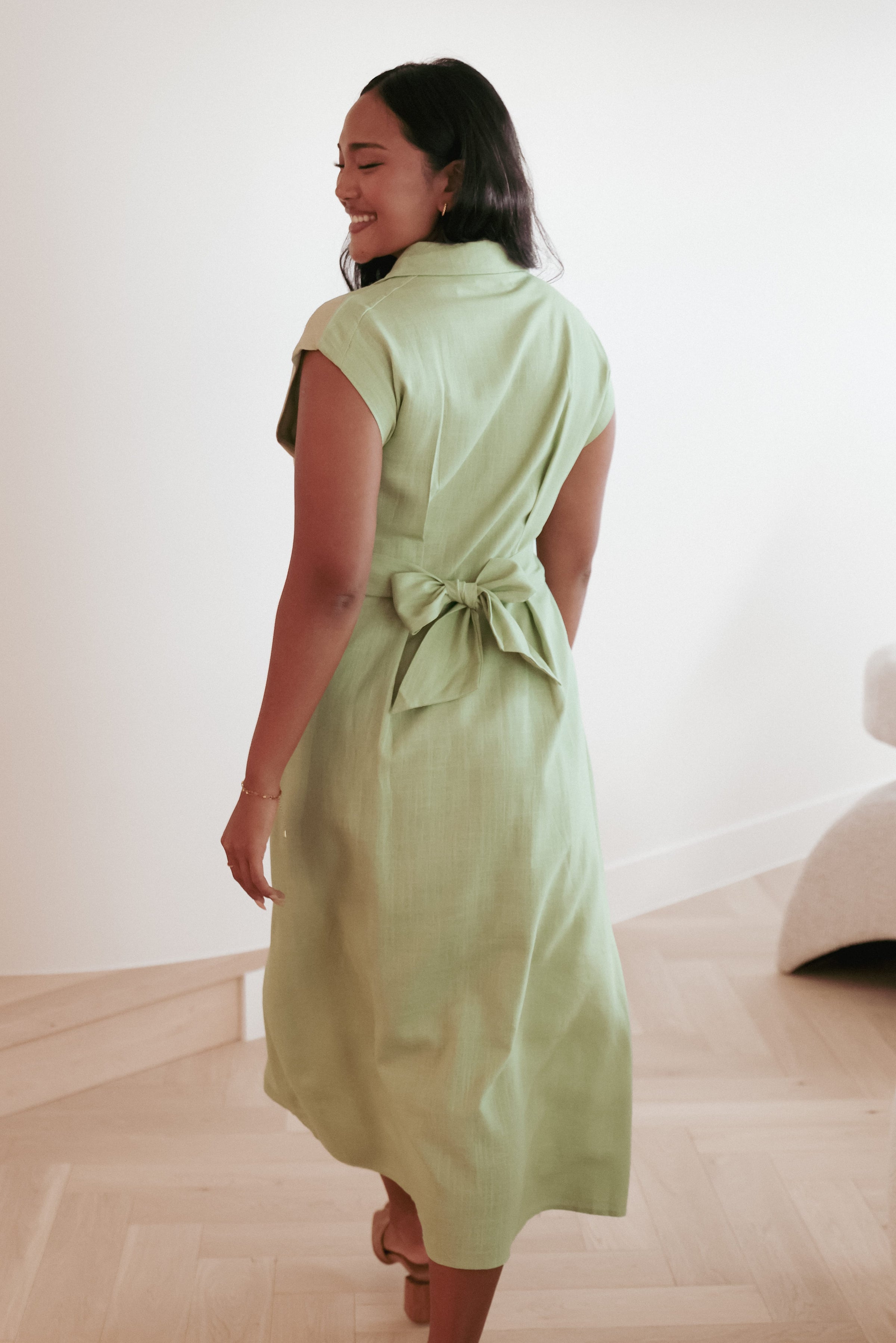 DRESSES Cami Midi Dress - Green