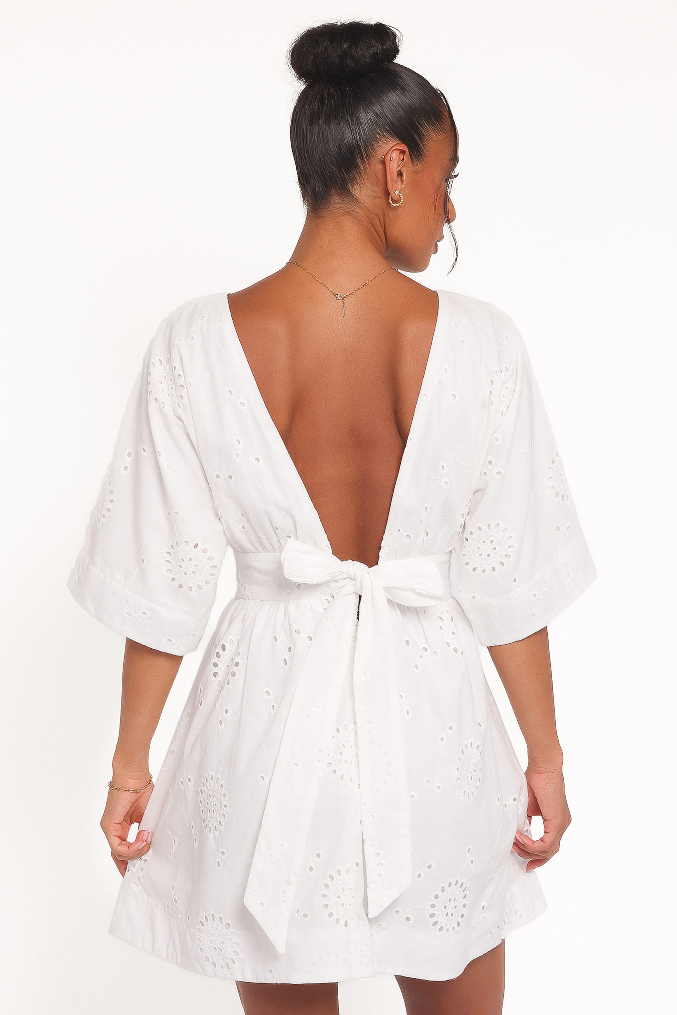 DRESSES Camila Open Back Mini Dress - White