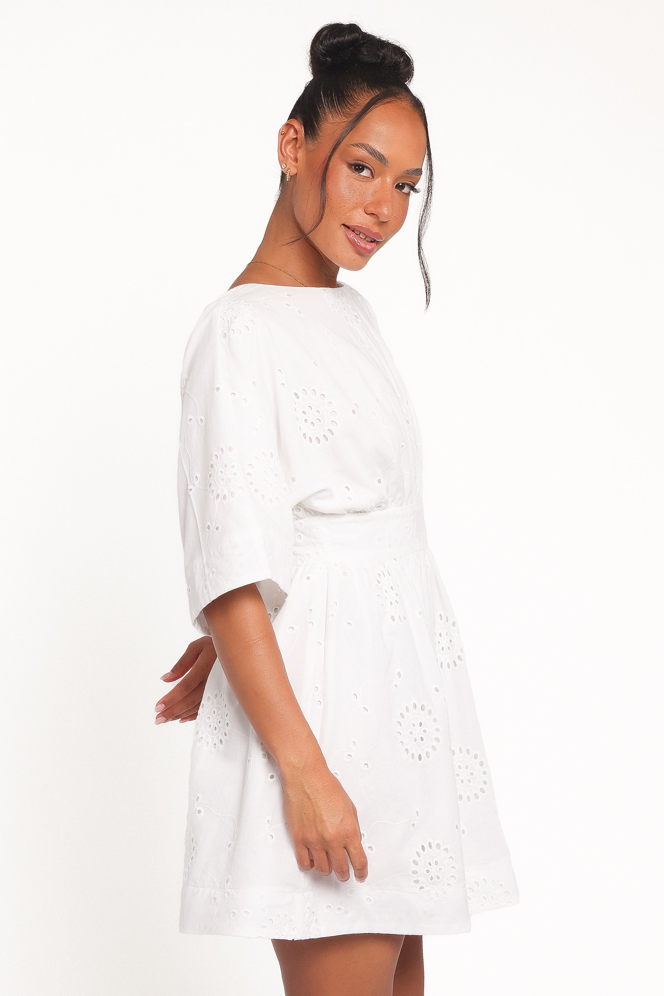 DRESSES Camila Open Back Mini Dress - White