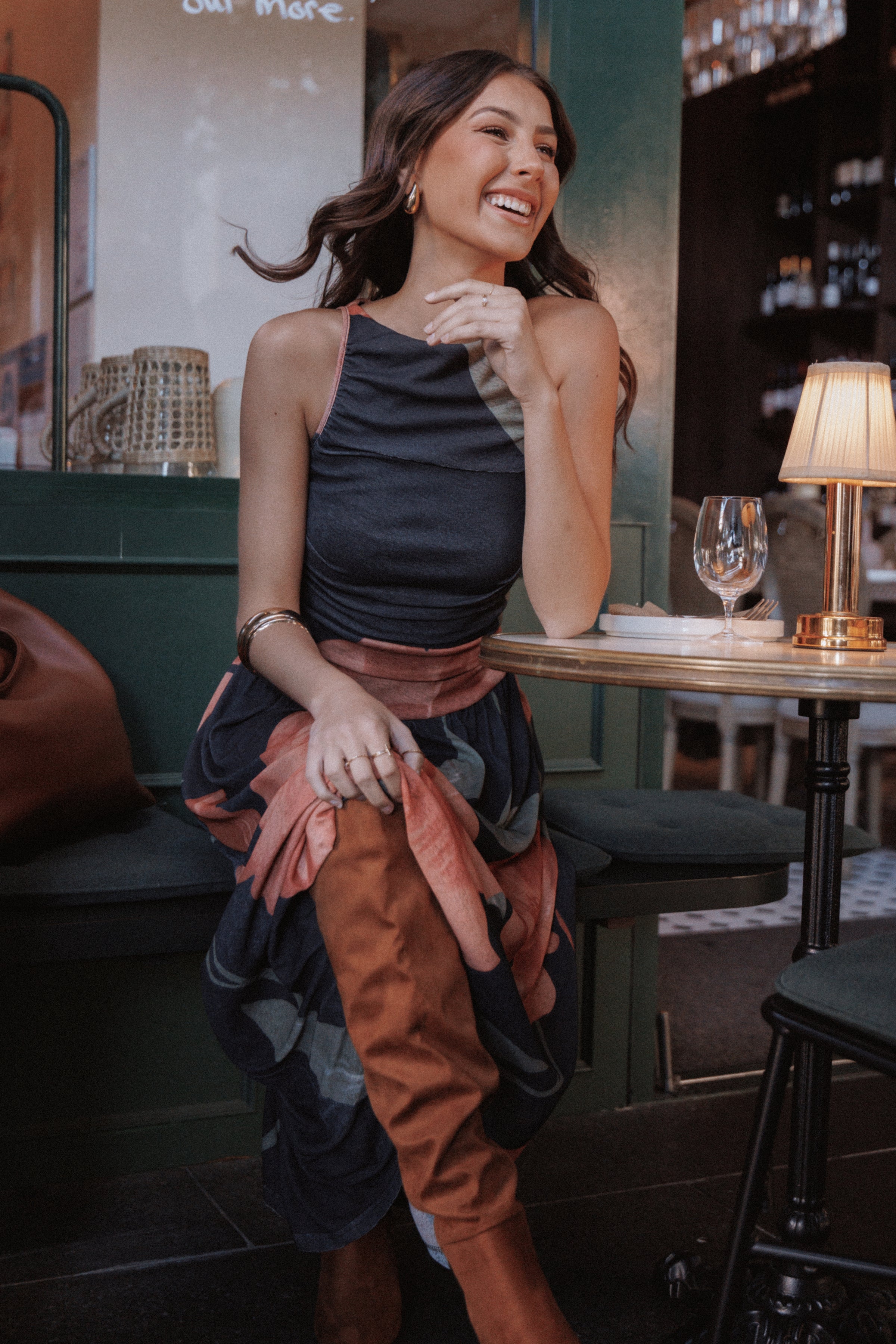 DRESSES Carlin Midi Dress - Black Floral