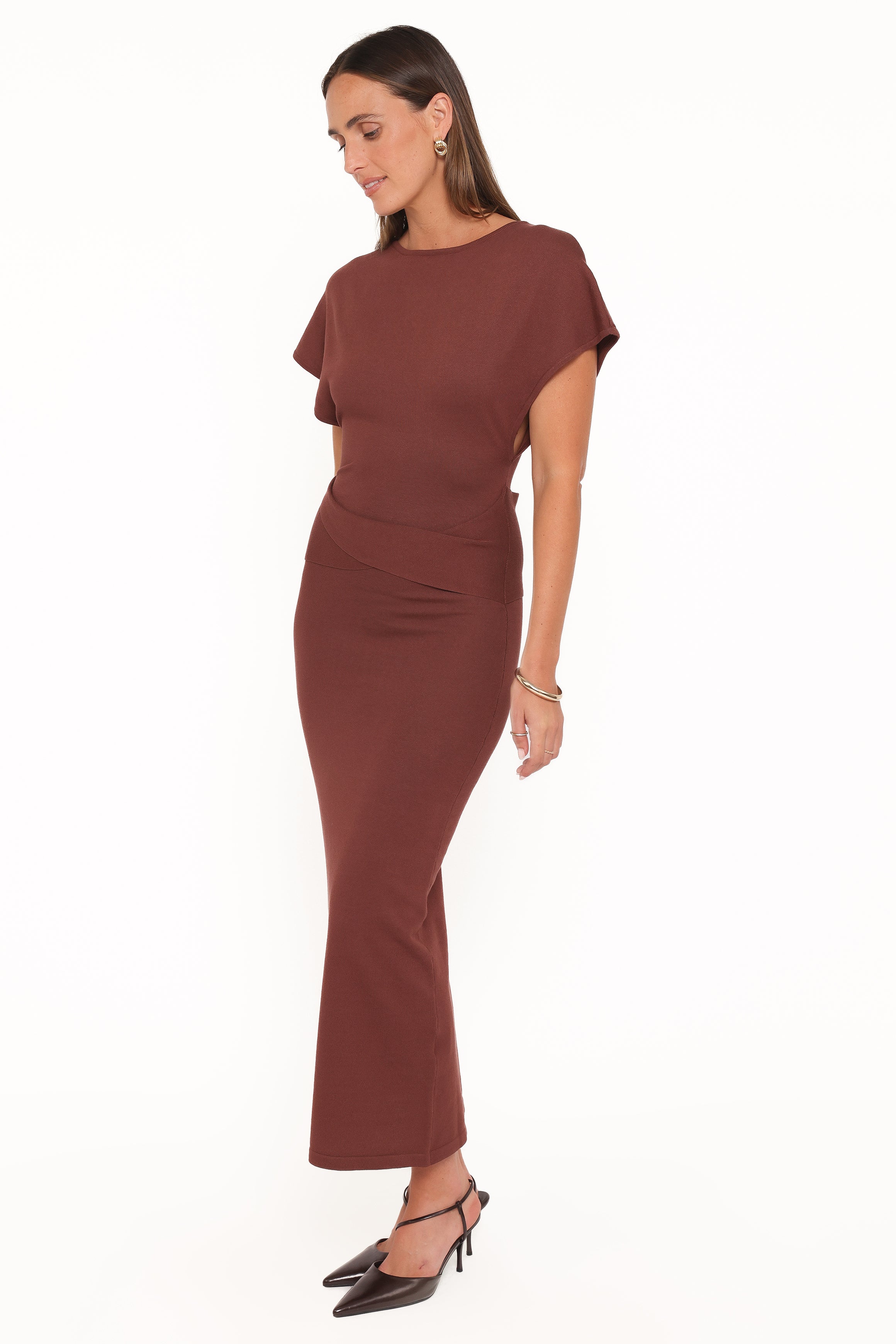 DRESSES Carlina Midi Dress - Brown
