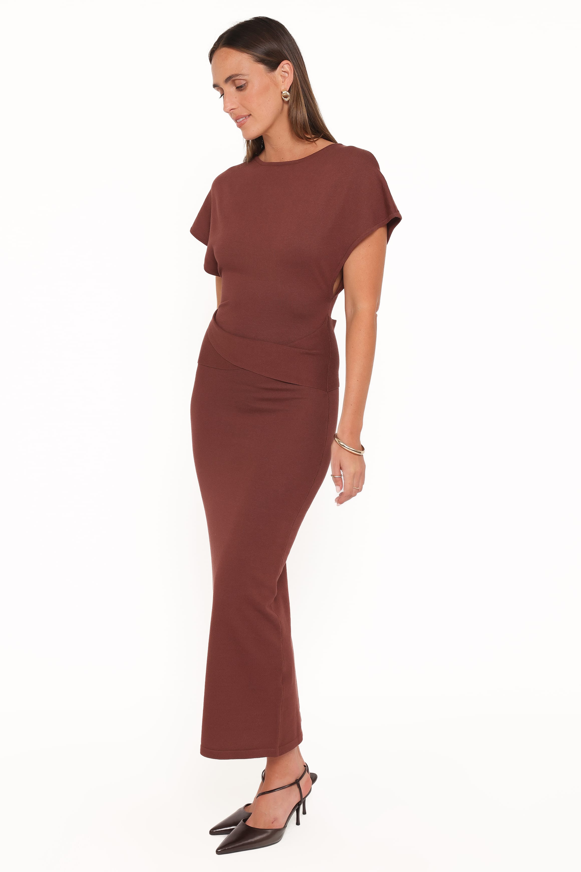 DRESSES Carlina Midi Dress - Brown