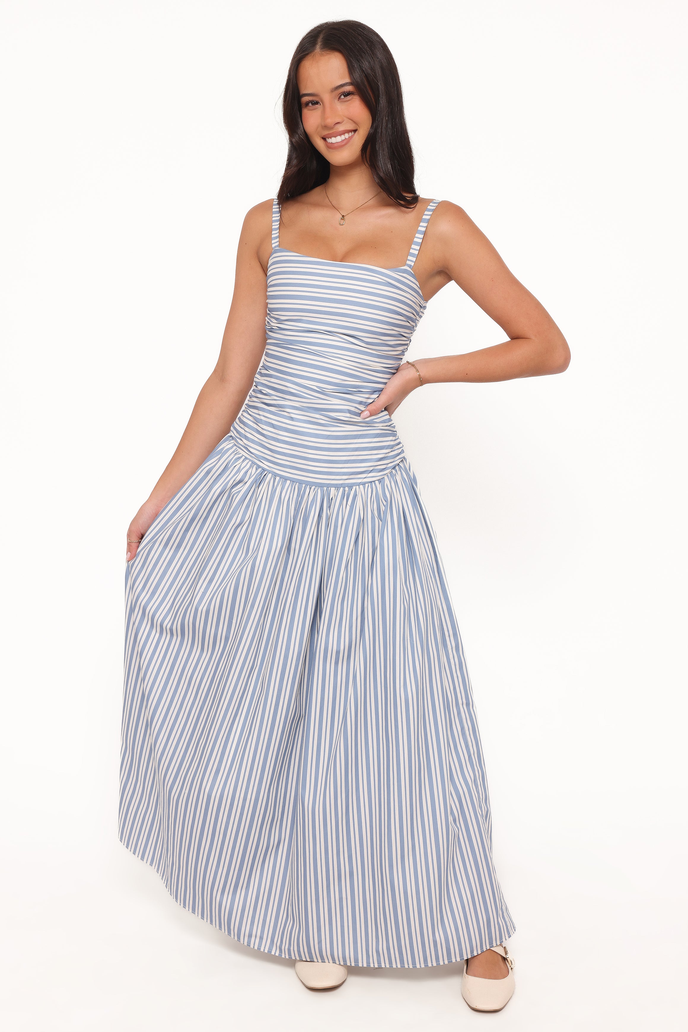 DRESSES Carlisle Maxi Dress - Blue Stripe