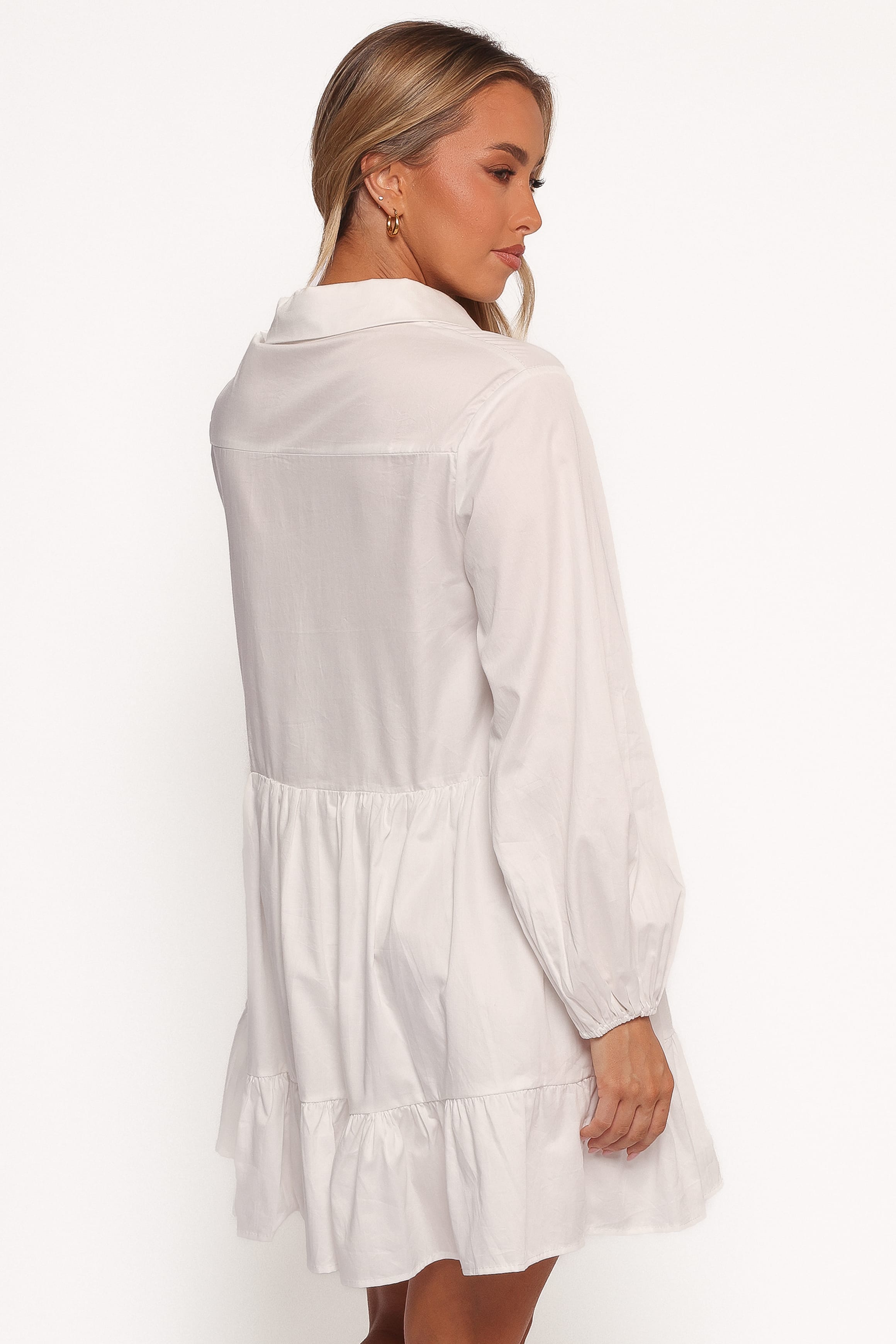 DRESSES Carlotta Long Sleeve Mini Dress - White