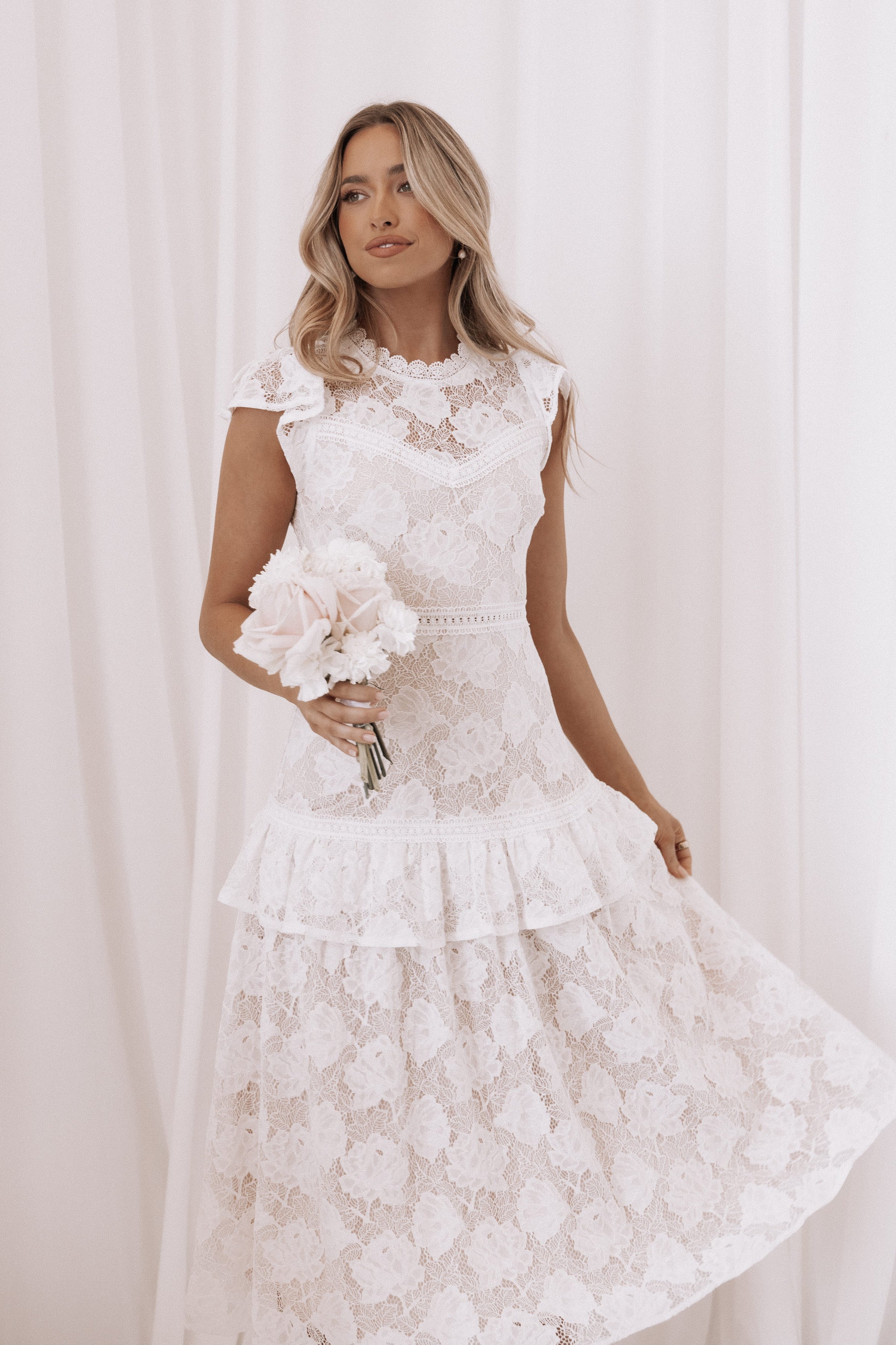 DRESSES Carol Maxi Dress - White