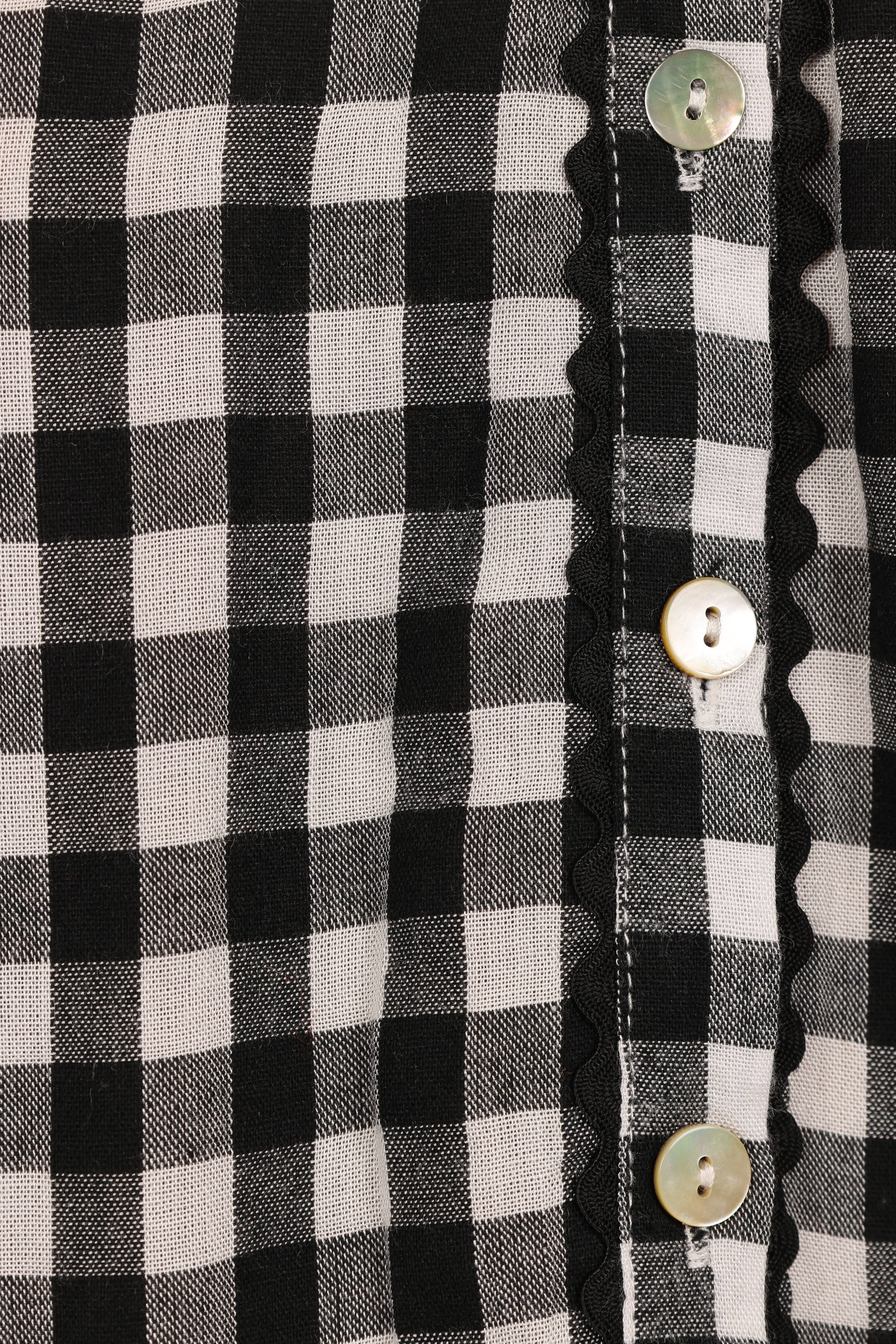 DRESSES Carolina Mini Dress - Black/White Gingham