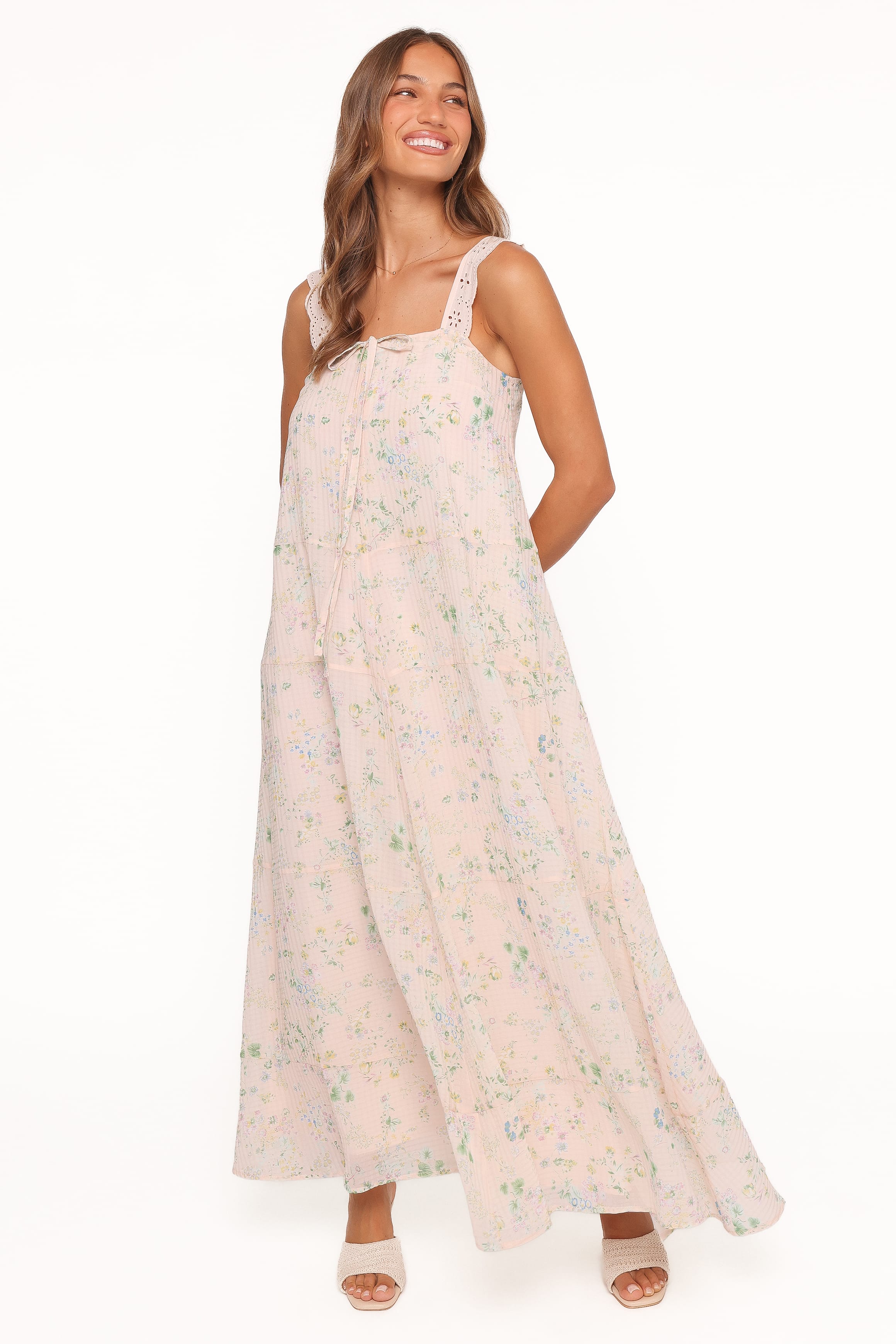 DRESSES Caroline Maxi Dress - Pastel Pink Floral