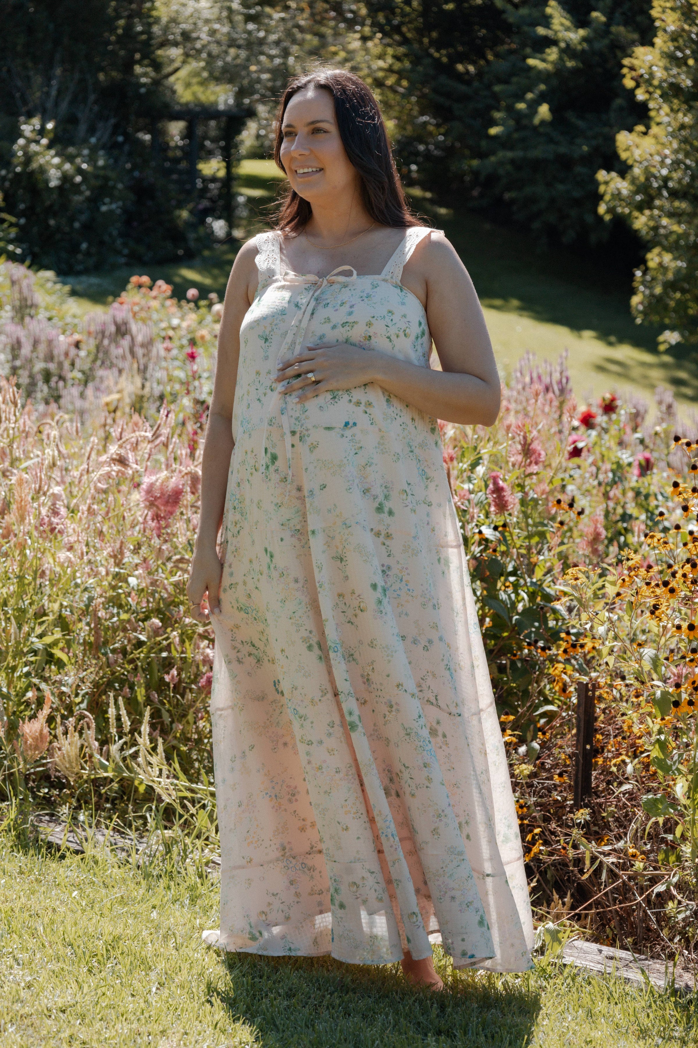 DRESSES Caroline Maxi Dress - Pastel Pink Floral