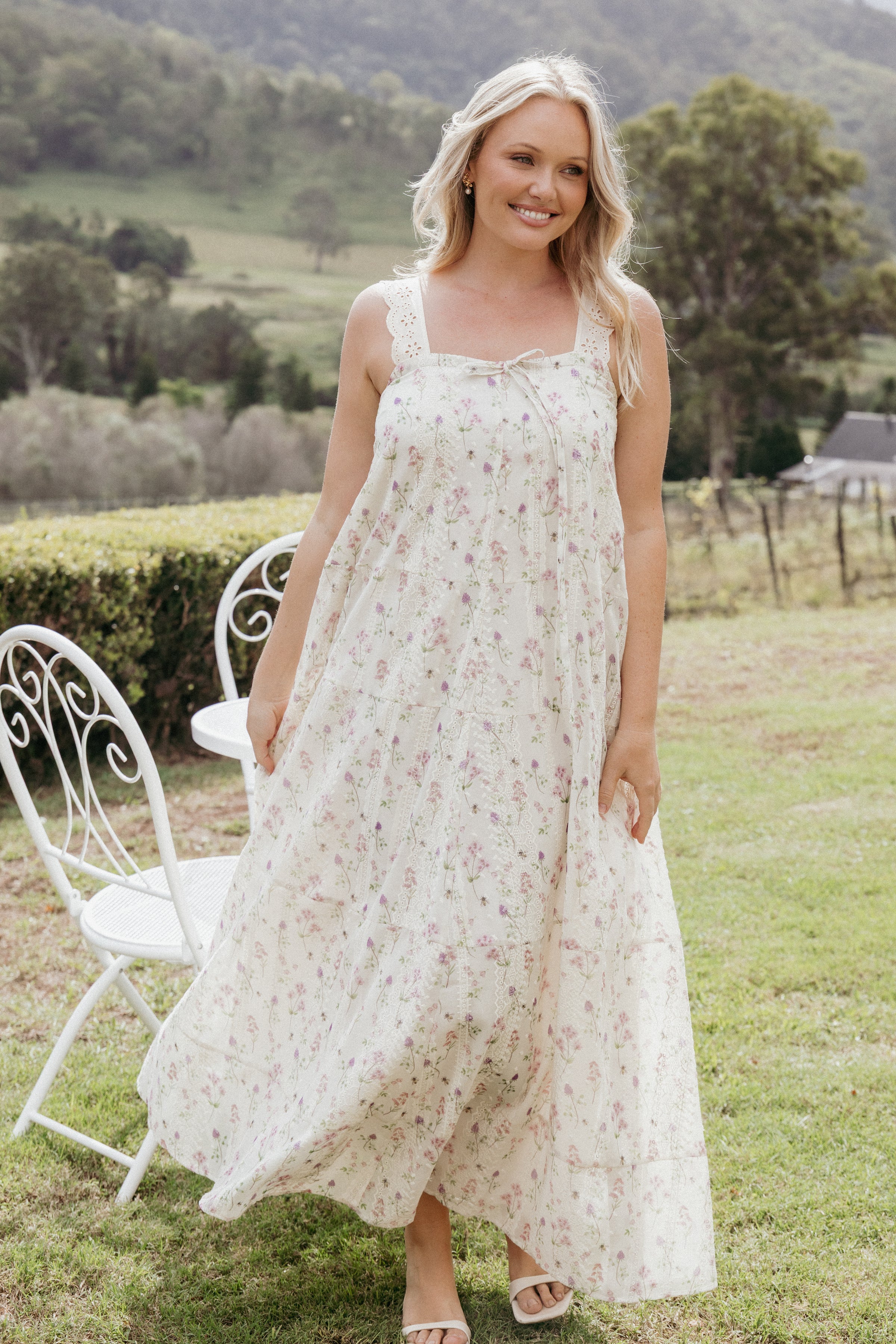 DRESSES Caroline Maxi Dress - Pink Floral