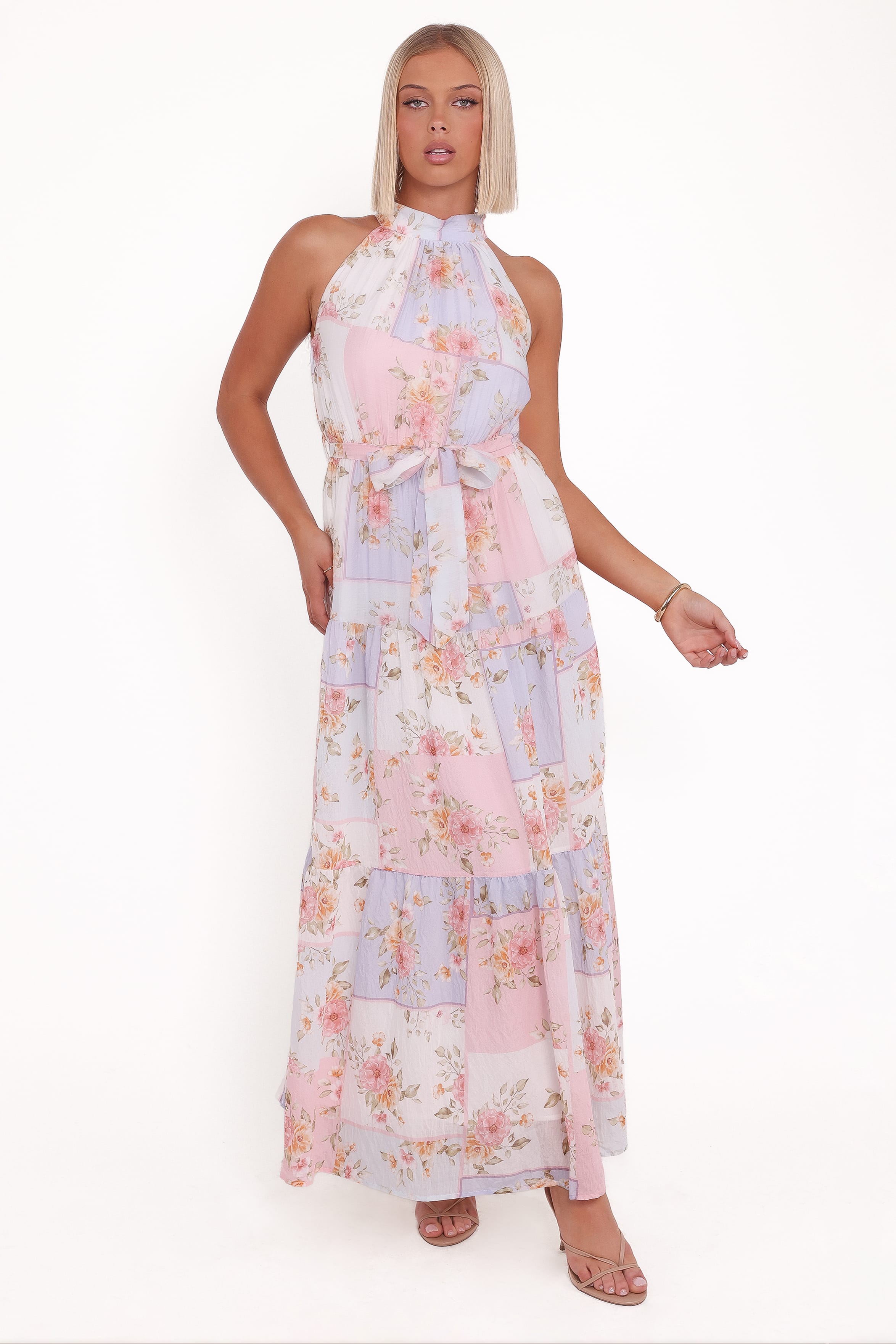 DRESSES Caroline Maxi Halter Dress - Multi Floral