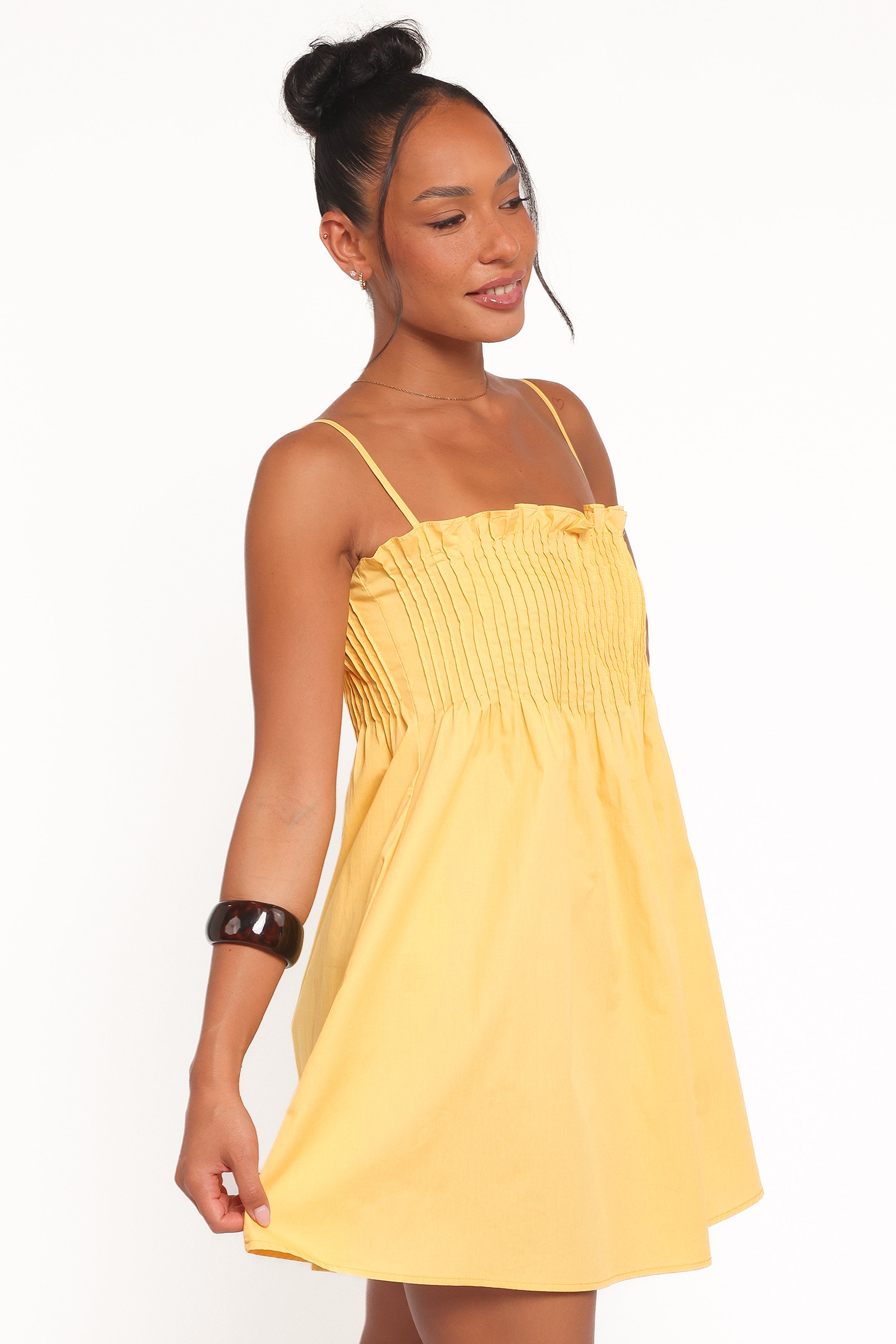 DRESSES Carson Pleated Mini Dress - Mango