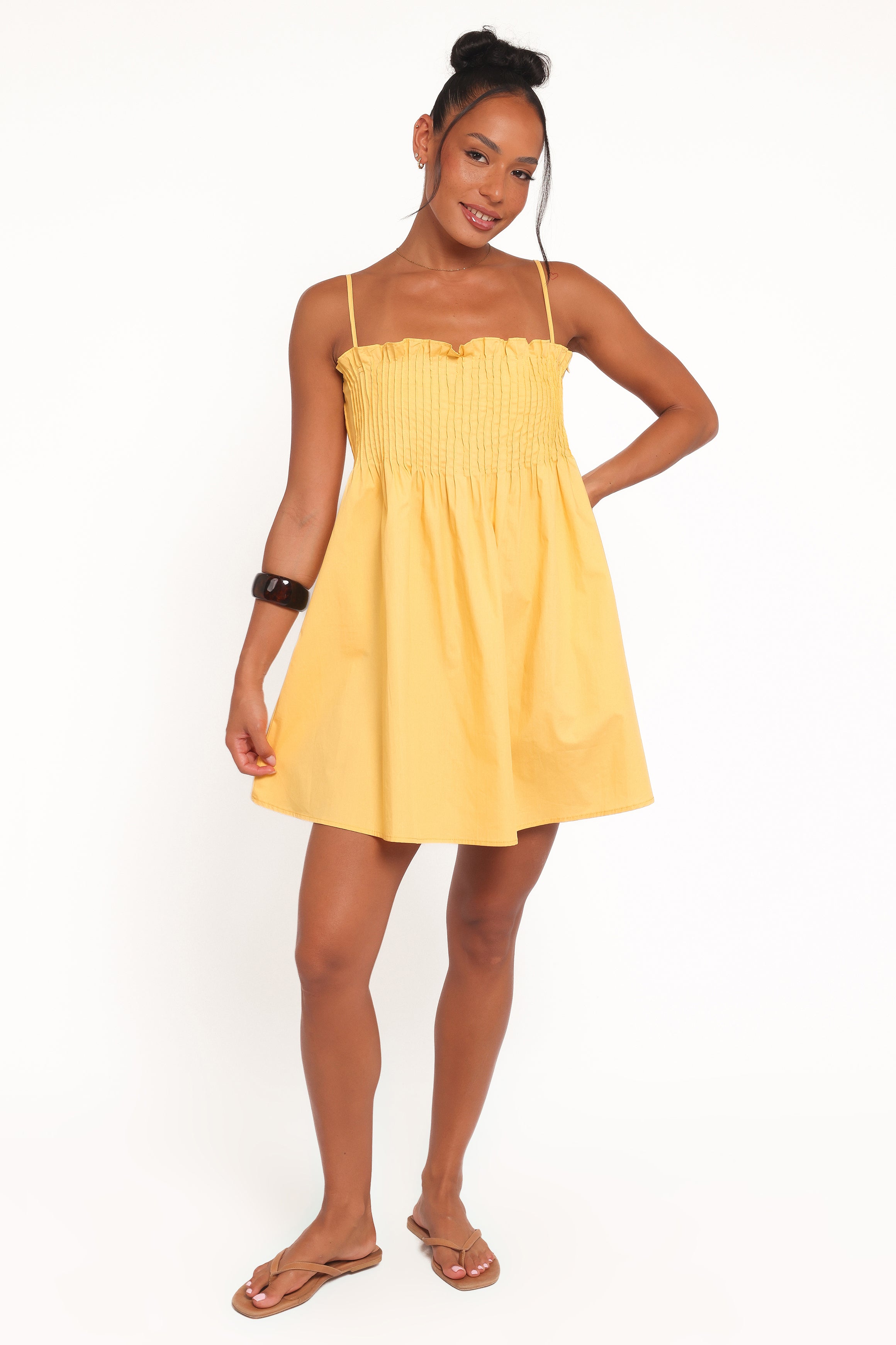 DRESSES Carson Pleated Mini Dress - Mango