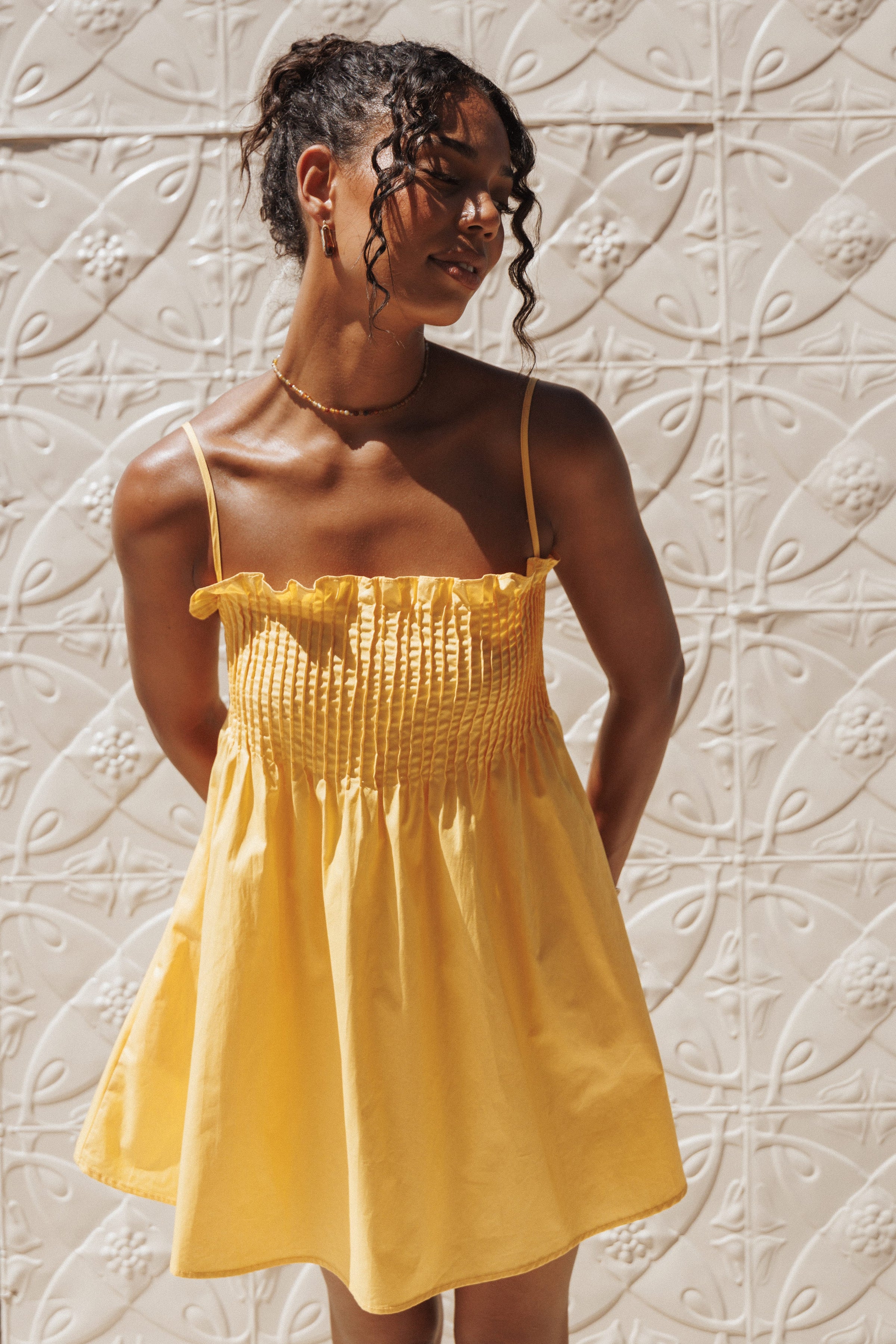 DRESSES Carson Pleated Mini Dress - Mango