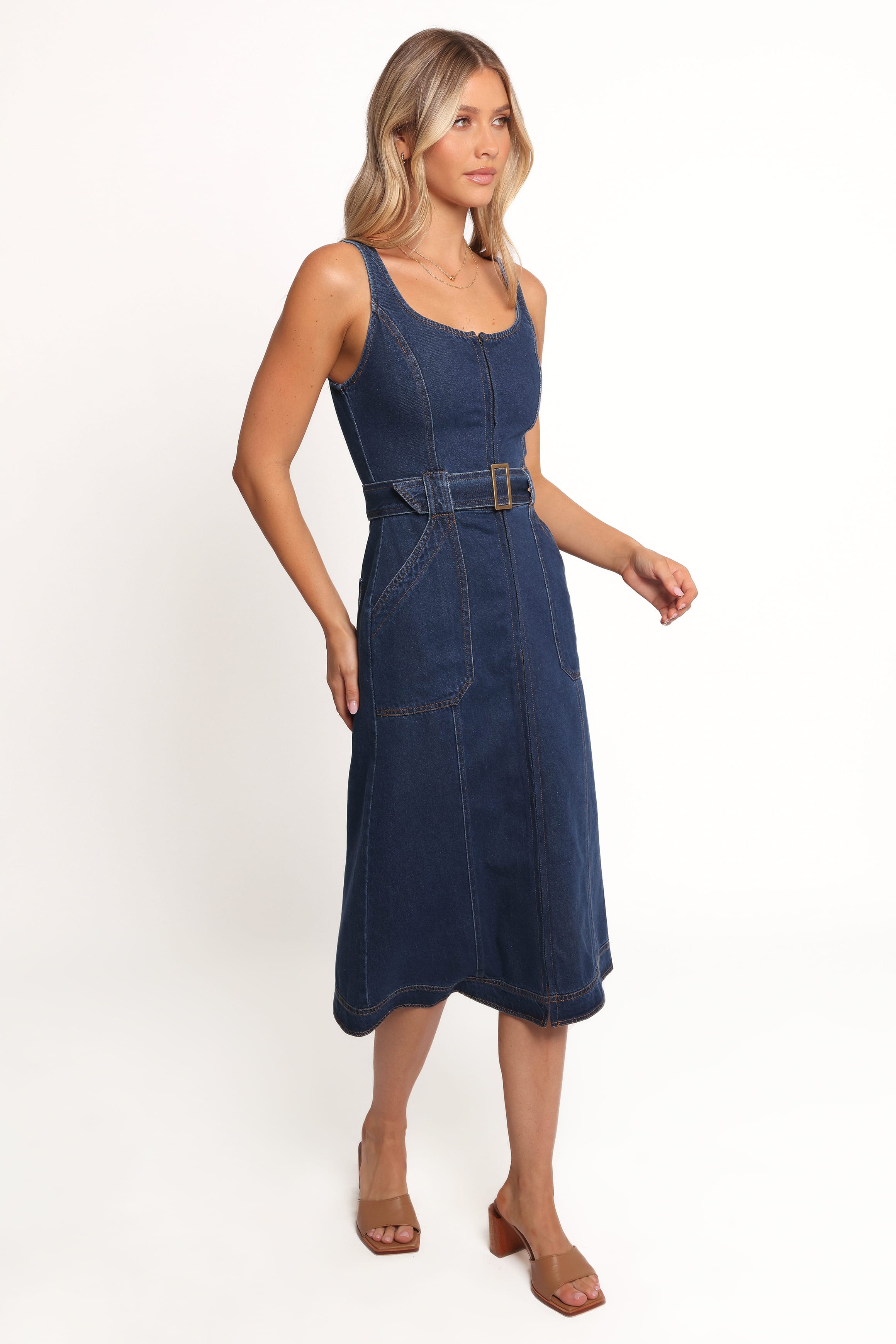 DRESSES Carys Midi Dress - Denim