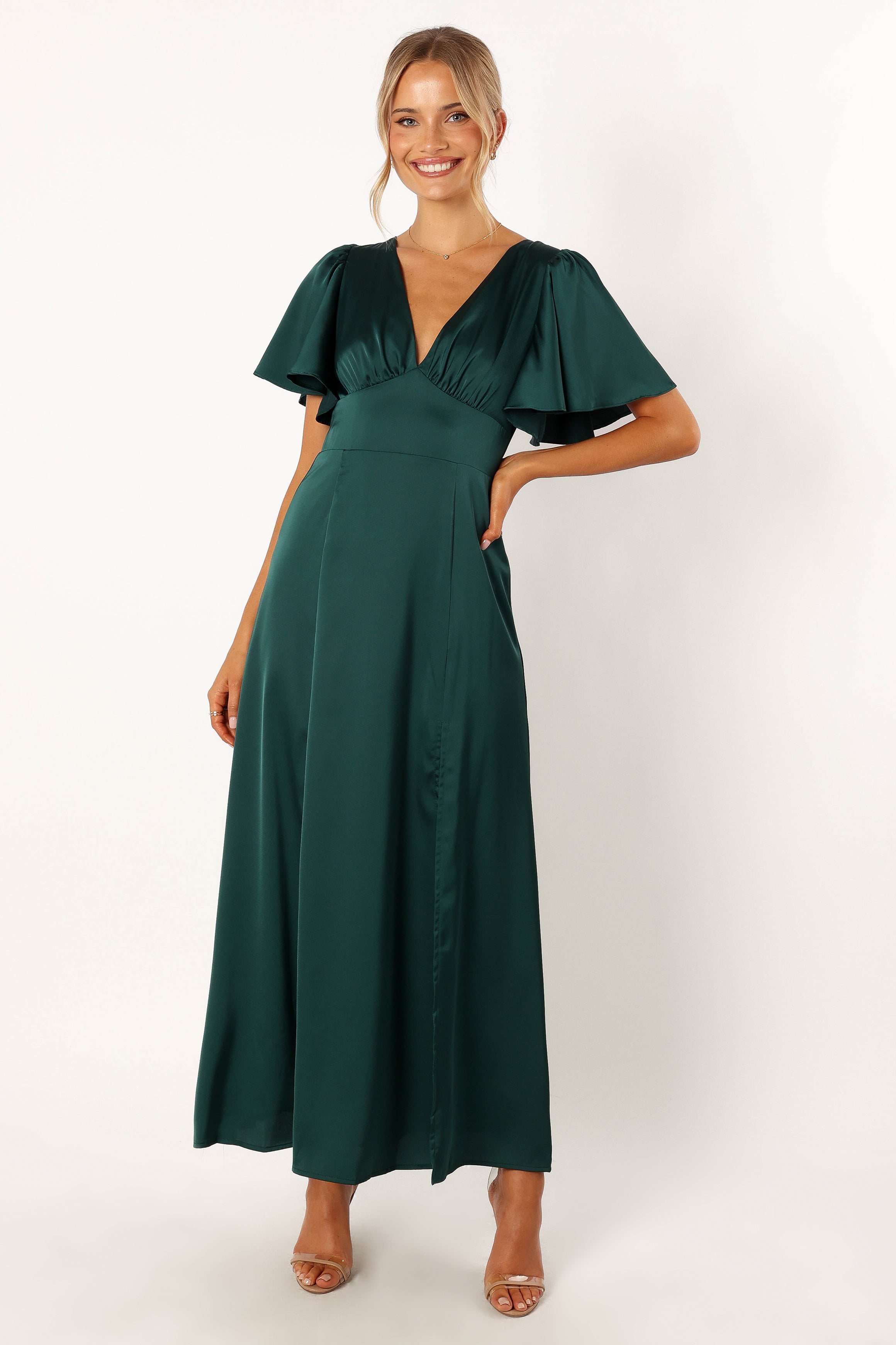 DRESSES @Casper Maxi Dress - Hunter Green