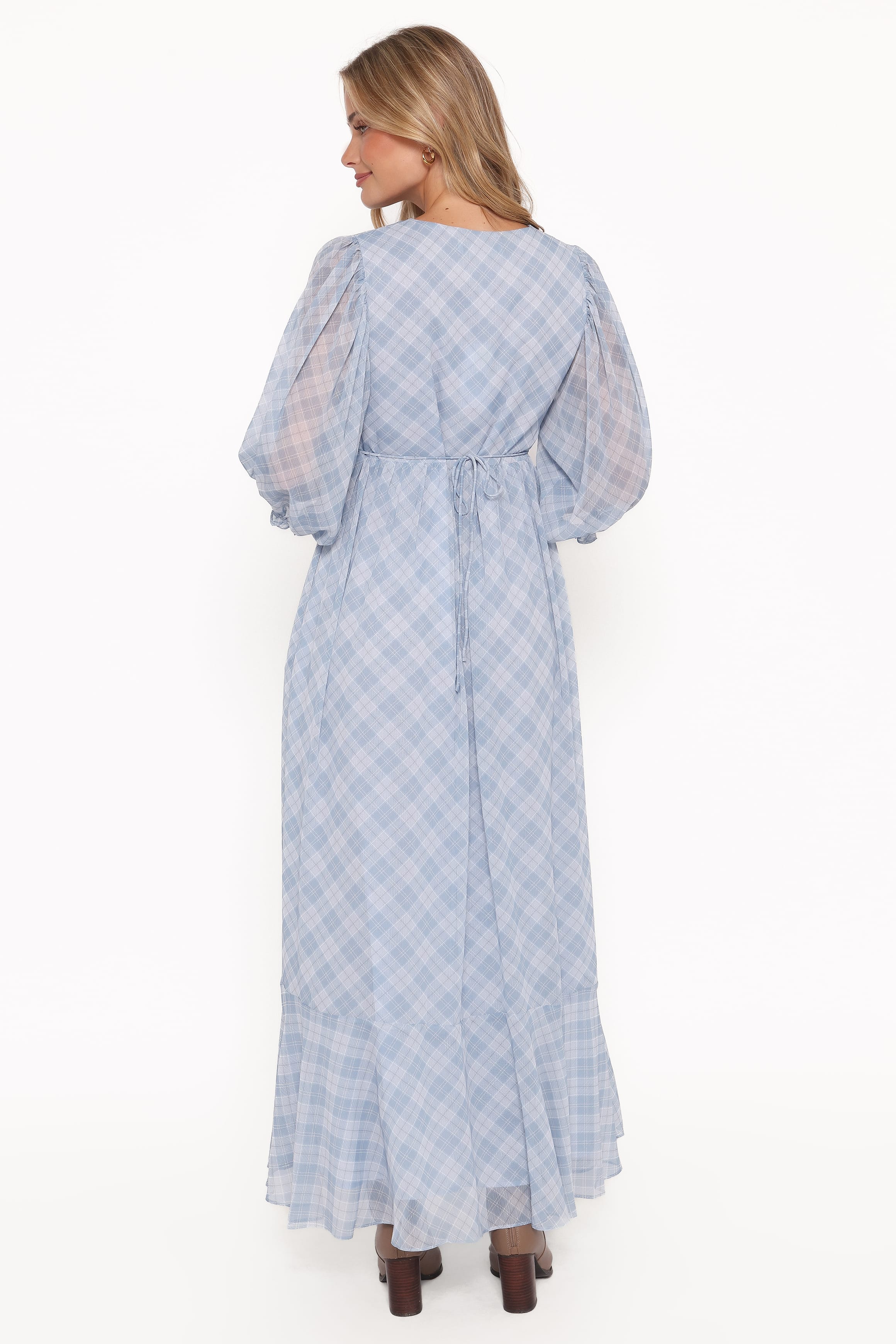 DRESSES Cassina Maxi Dress - Blue Plaid