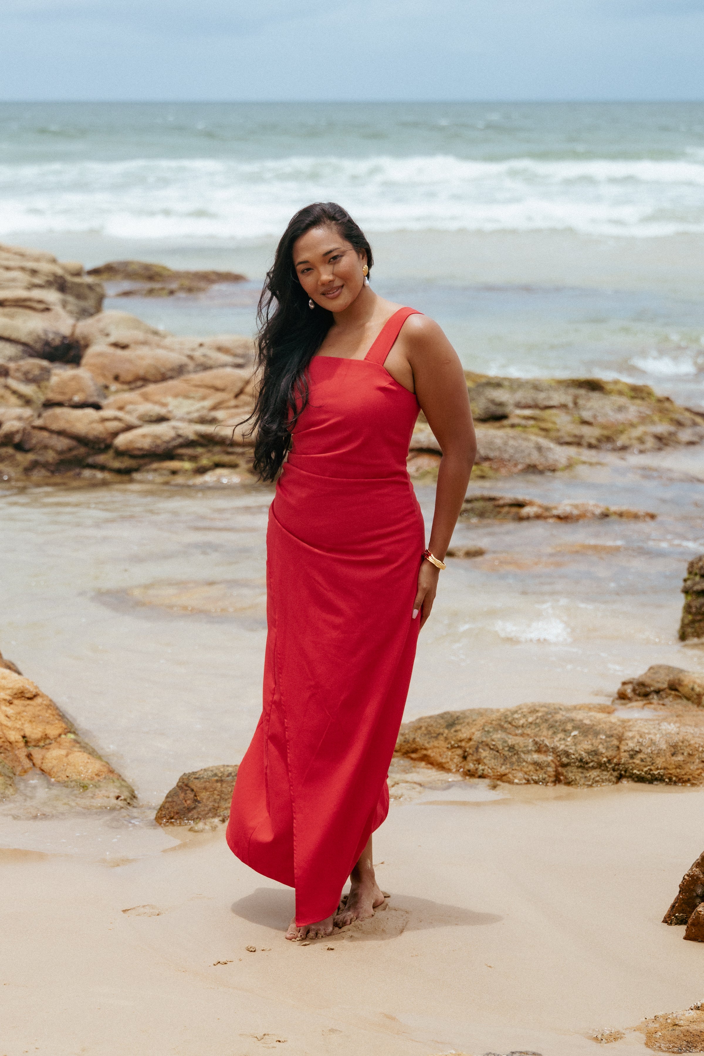 DRESSES Caterina Maxi Dress - Red