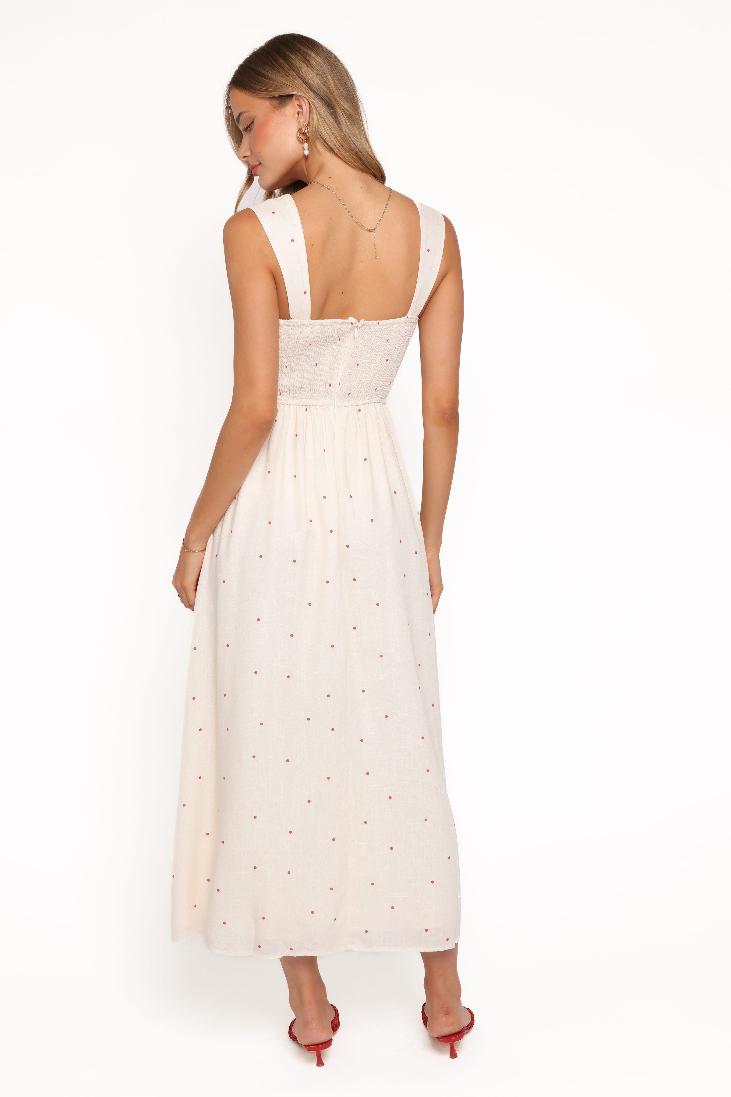 DRESSES Caty Maxi Dress - Red Polka Dot