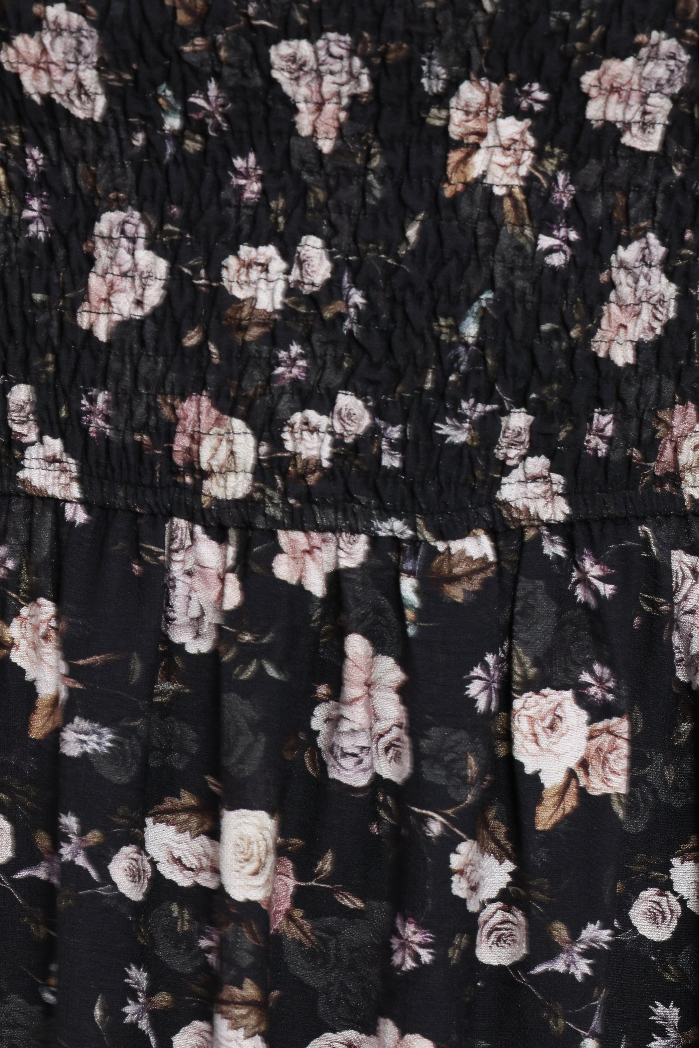 DRESSES Cecelia Puff Sleeve Maxi Dress - Black Floral