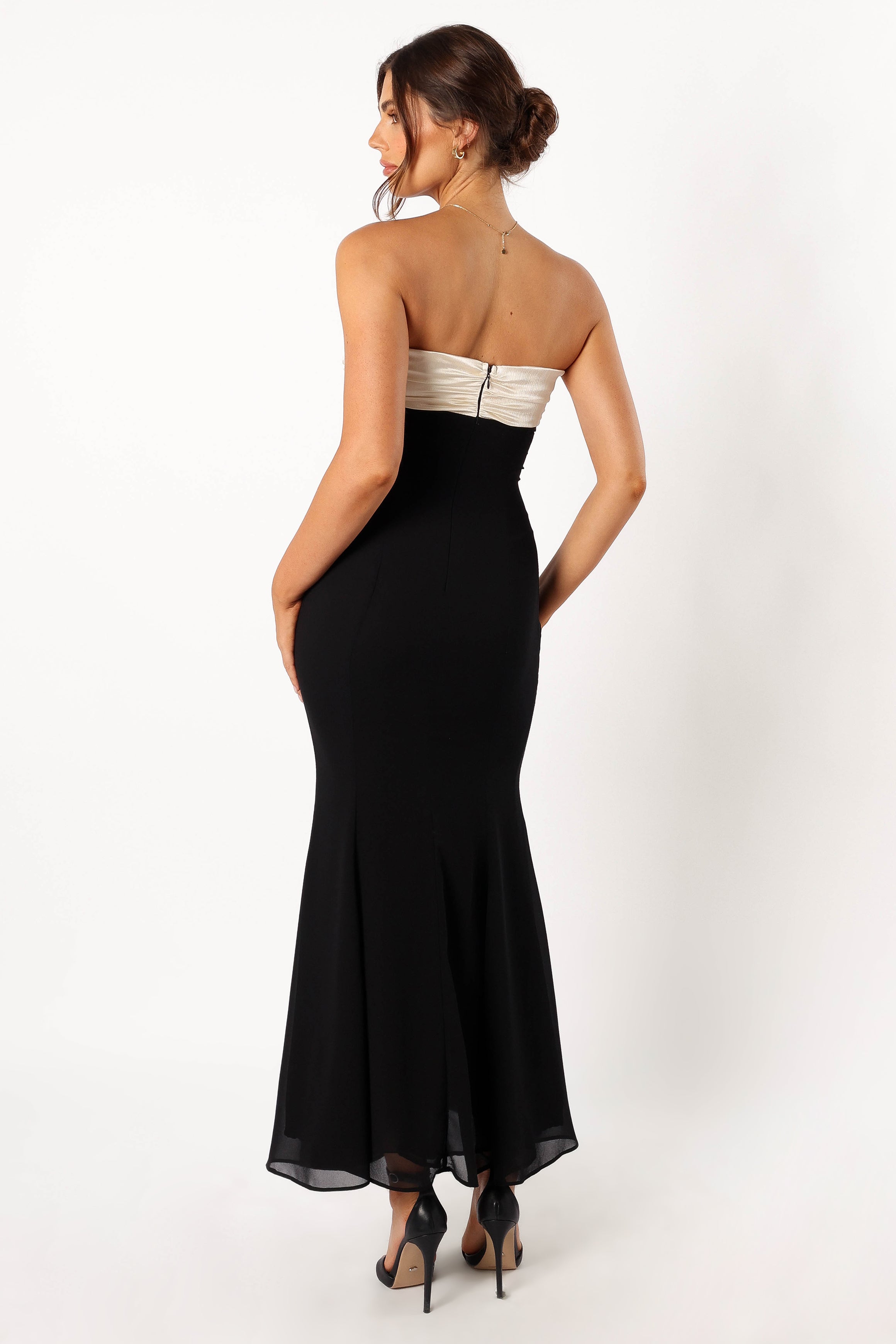 DRESSES @Cecilia Strapless Maxi Dress - Black