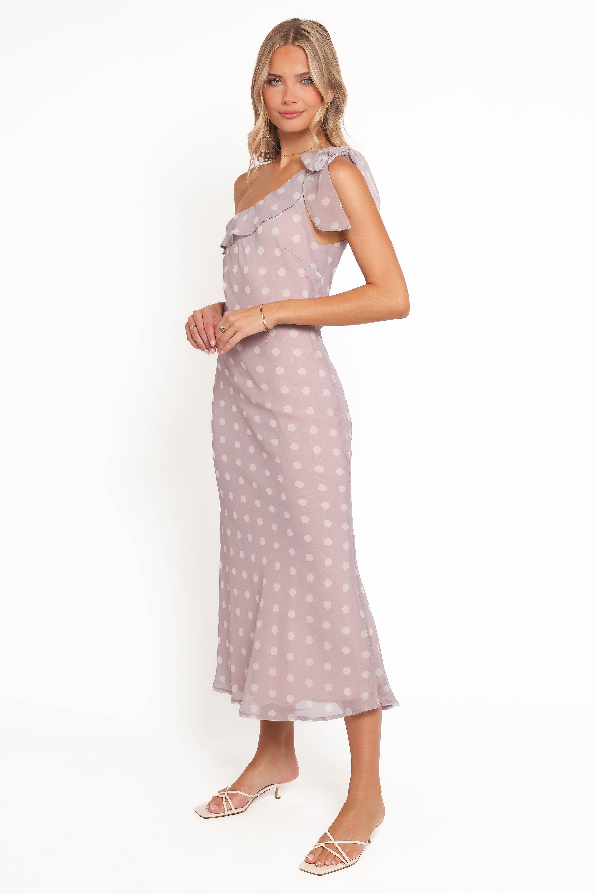 DRESSES Celestine Maxi Dress - Lavender Polka Dot