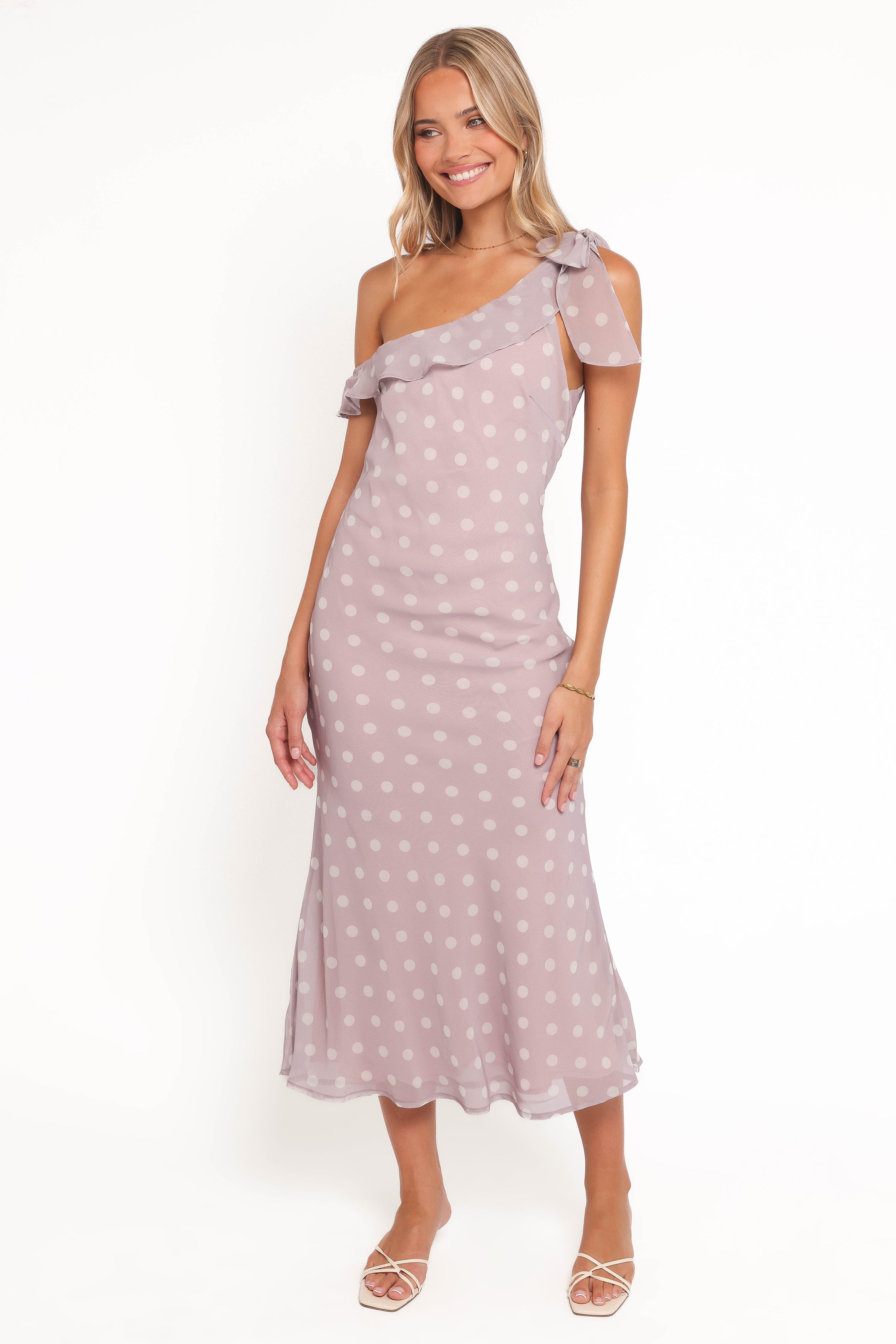 DRESSES Celestine Maxi Dress - Lavender Polka Dot