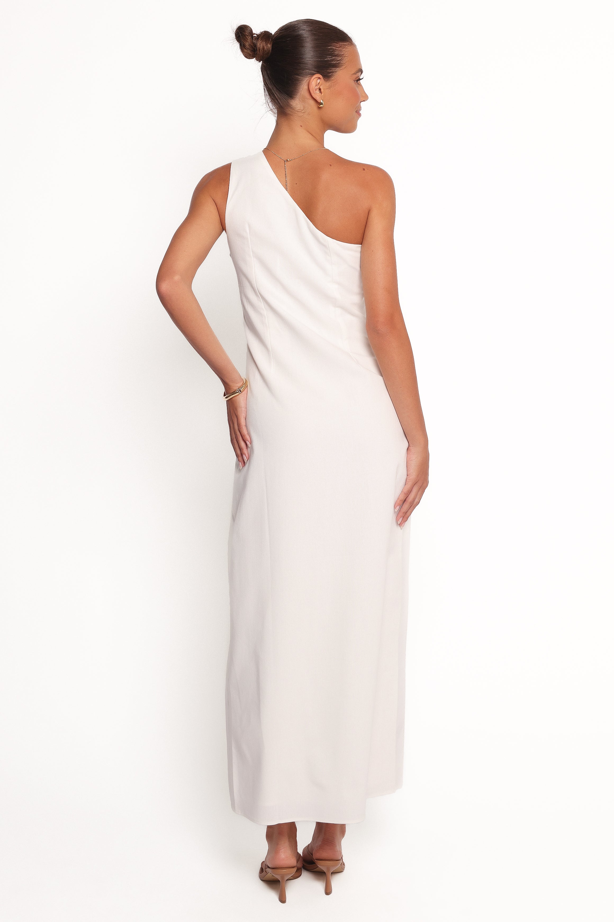 DRESSES Chandler One Shoulder Maxi Dress - White