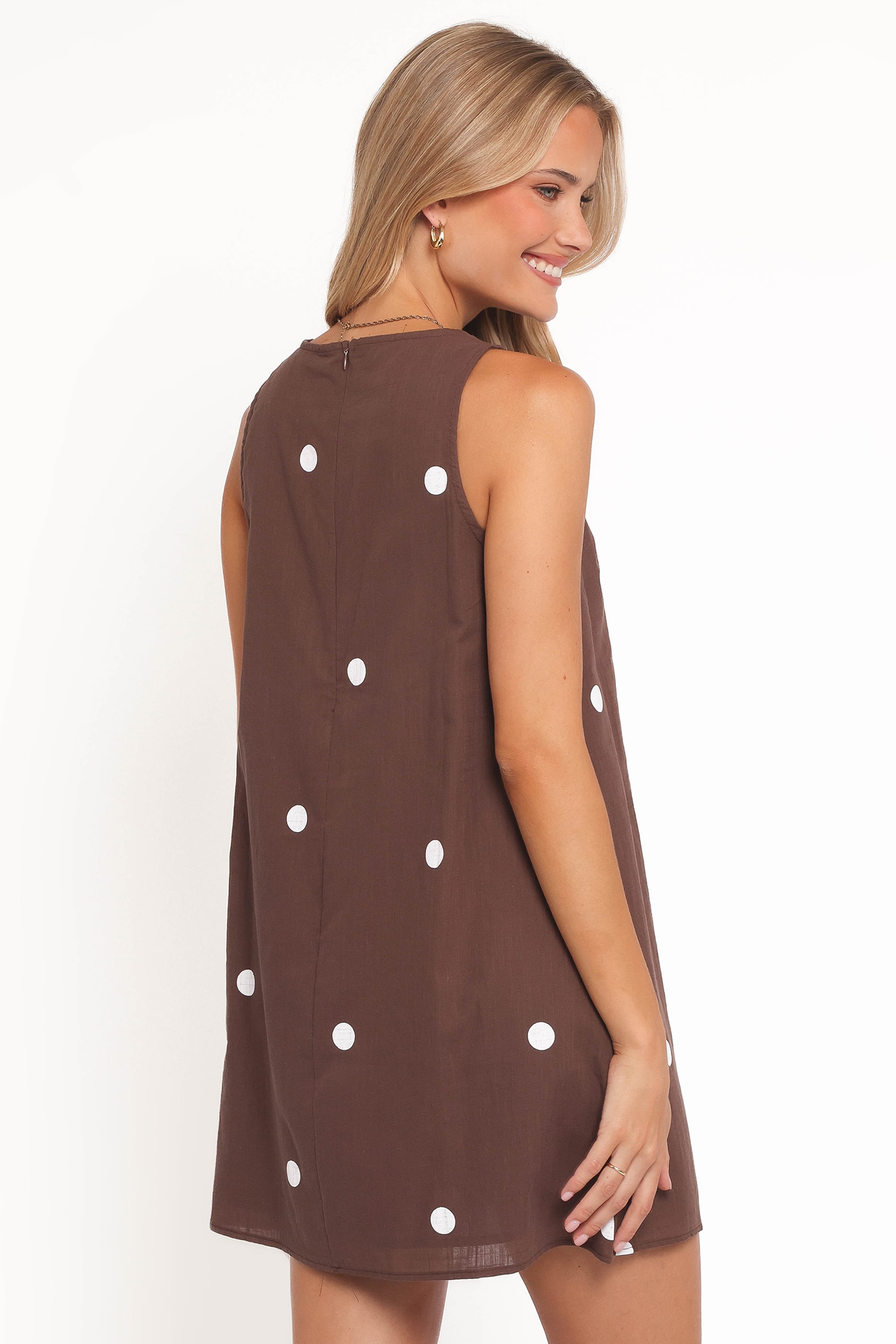 DRESSES Chantelle Mini Dress - Chocolate Polka Dot