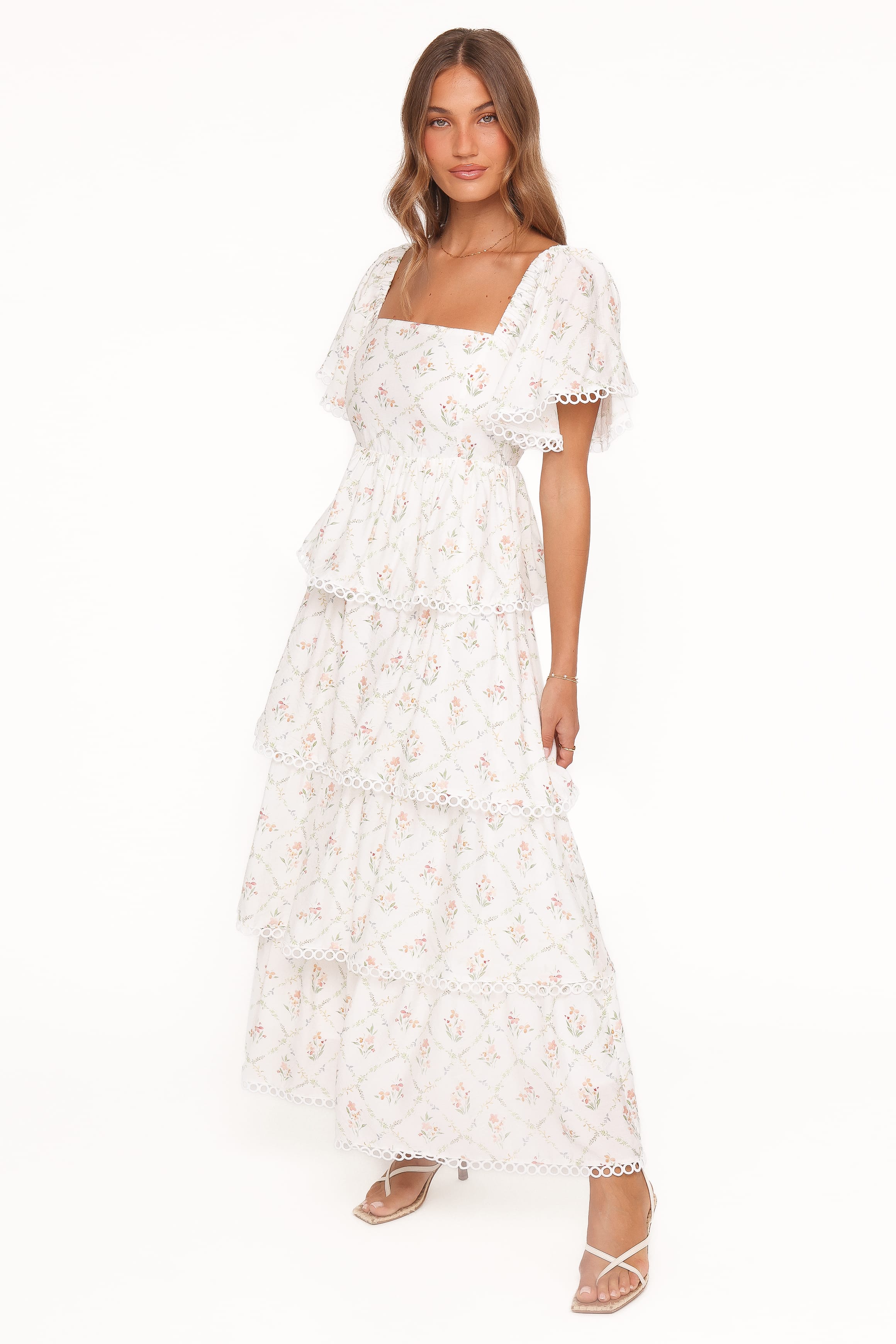 DRESSES Chapel Maxi Dress - White Vintage Floral