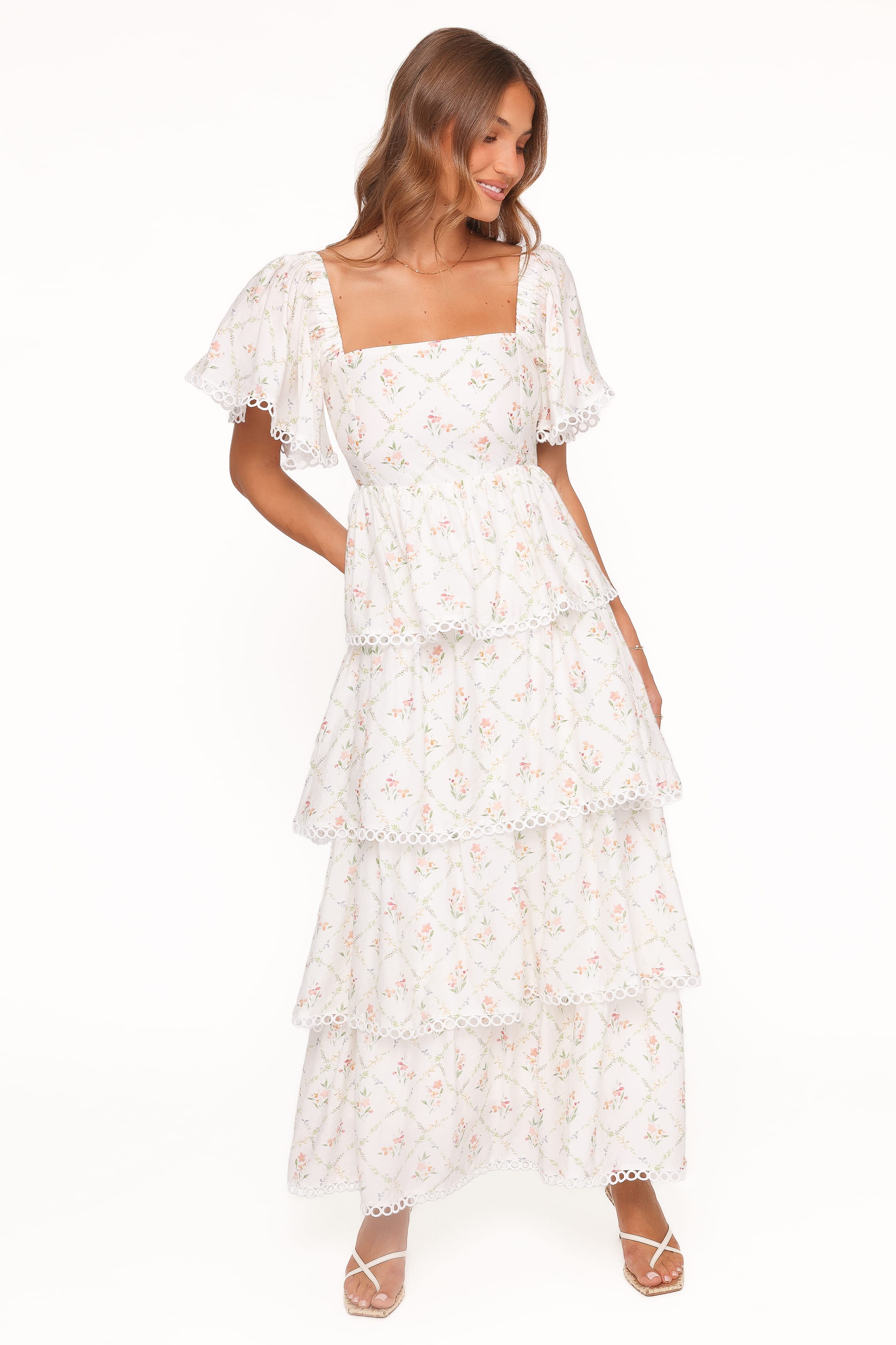 DRESSES Chapel Maxi Dress - White Vintage Floral