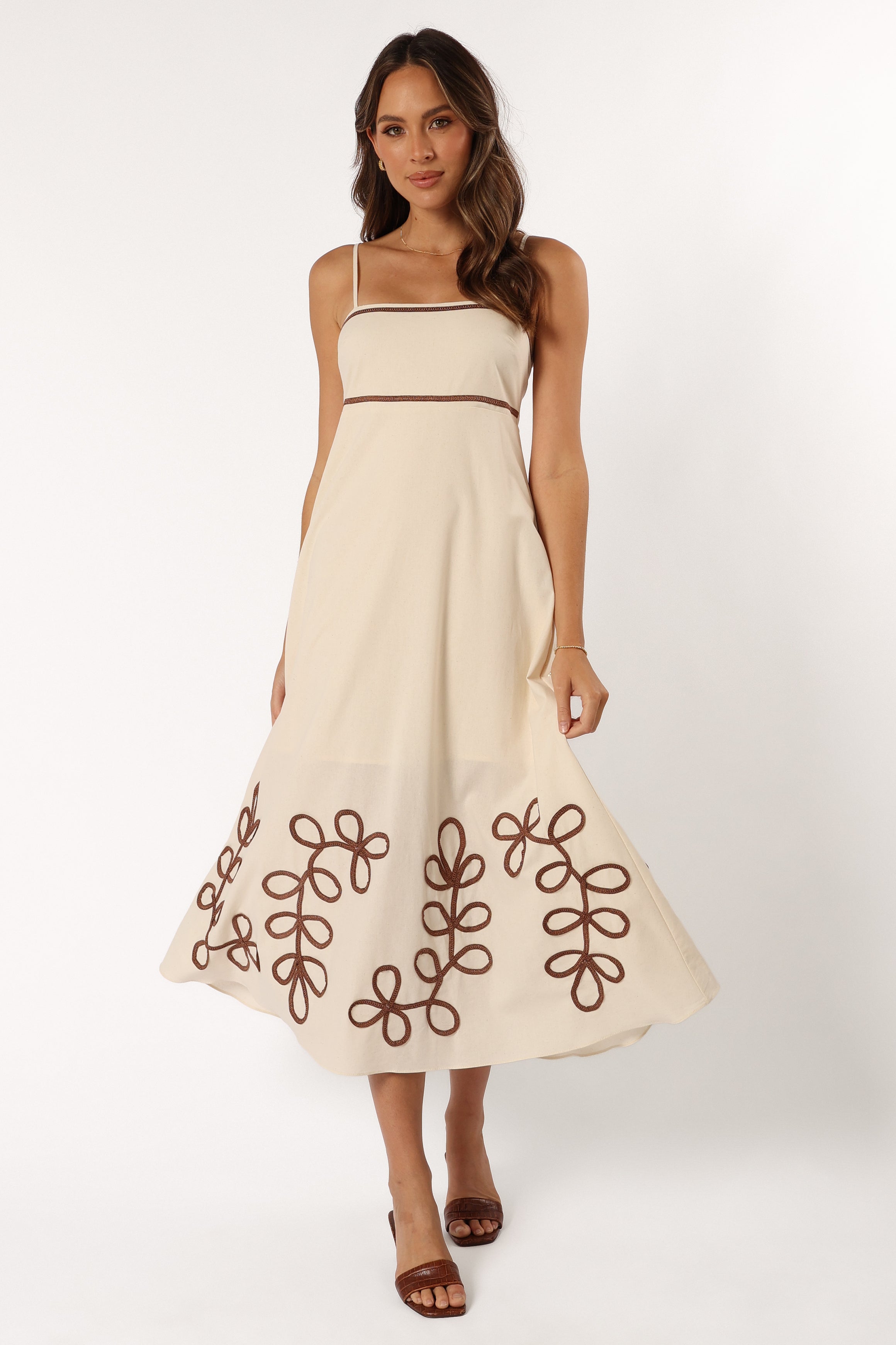 DRESSES @Charlotte Maxi Dress - Beige