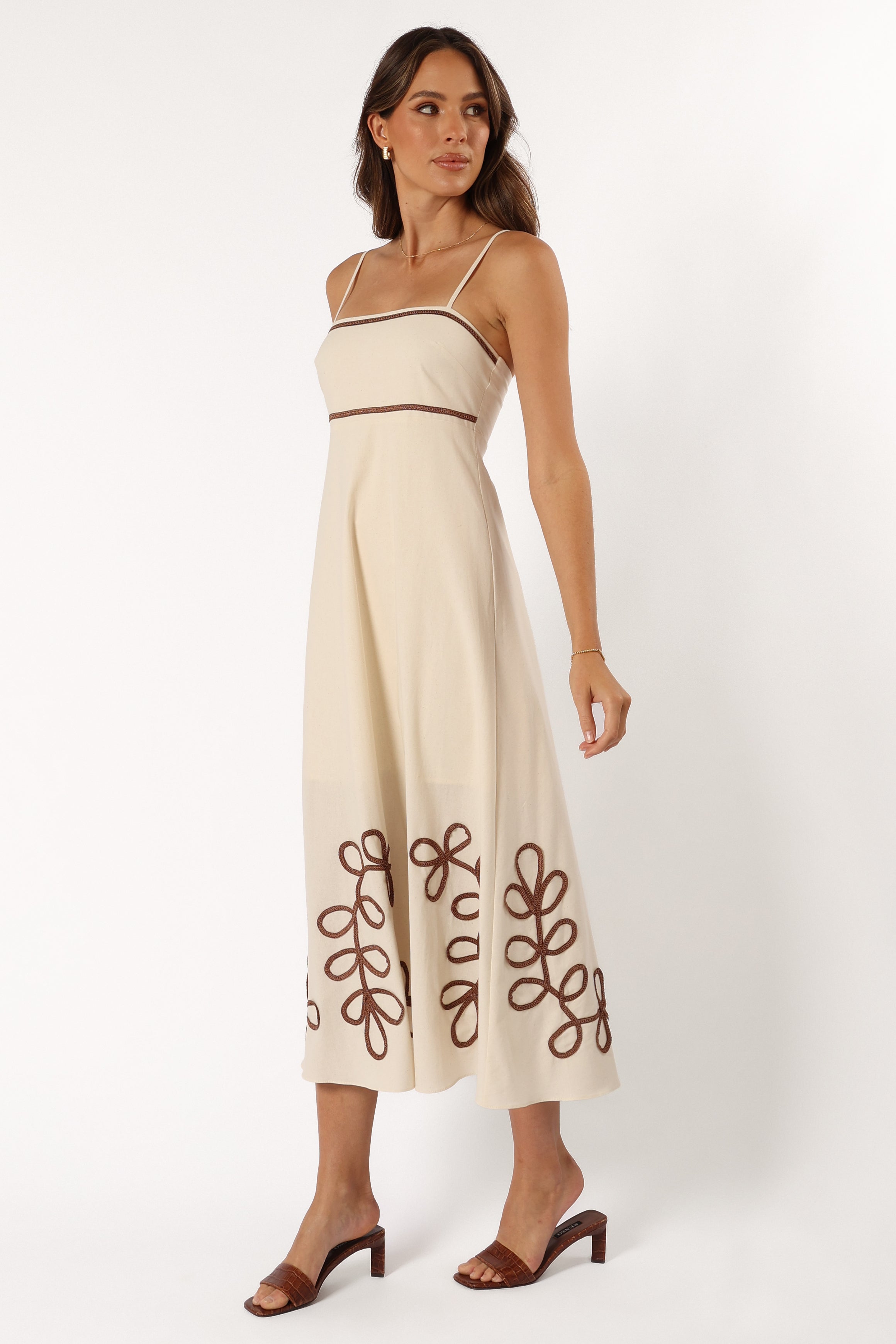 DRESSES @Charlotte Maxi Dress - Beige