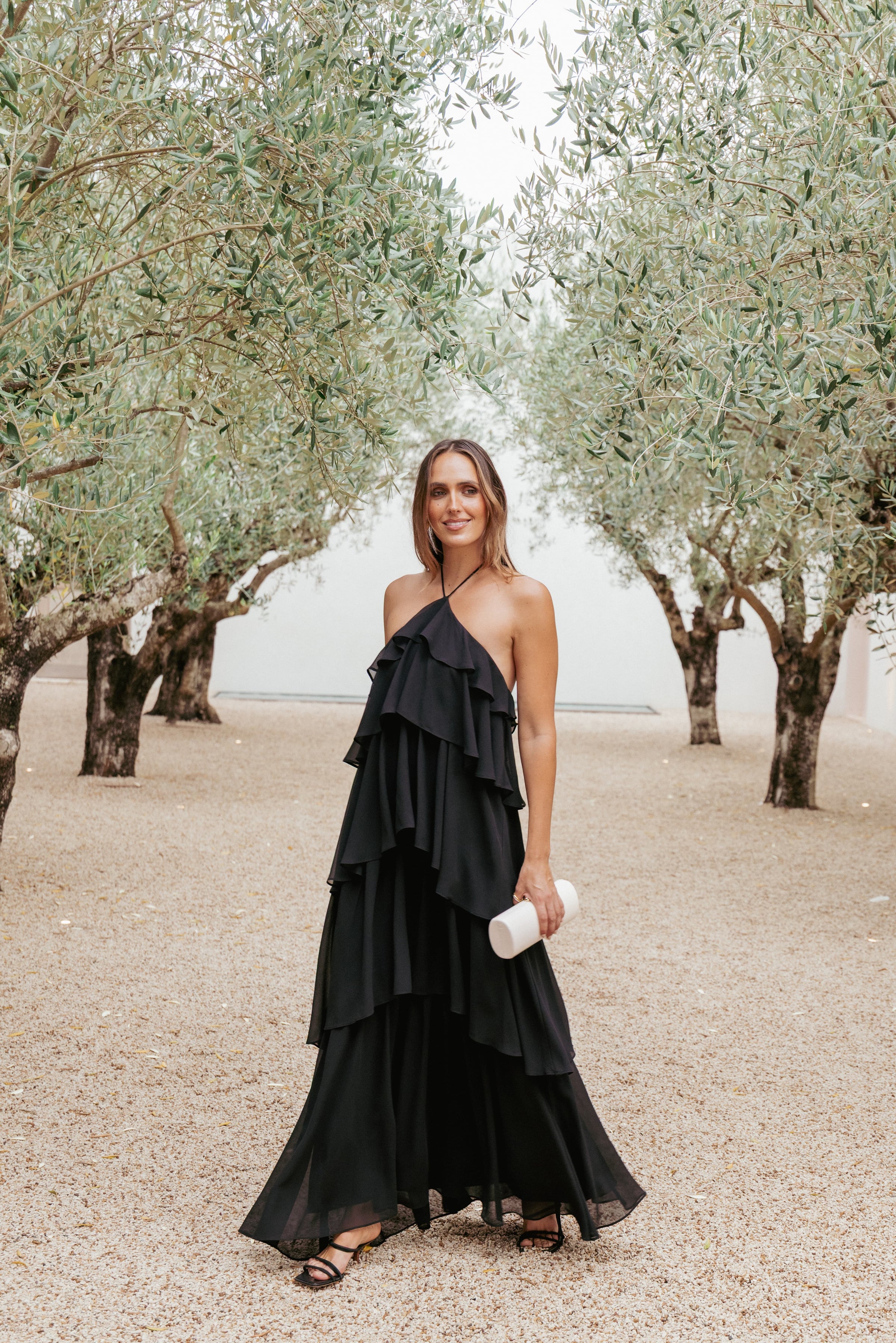 DRESSES Chasity Halterneck Maxi Dress - Black