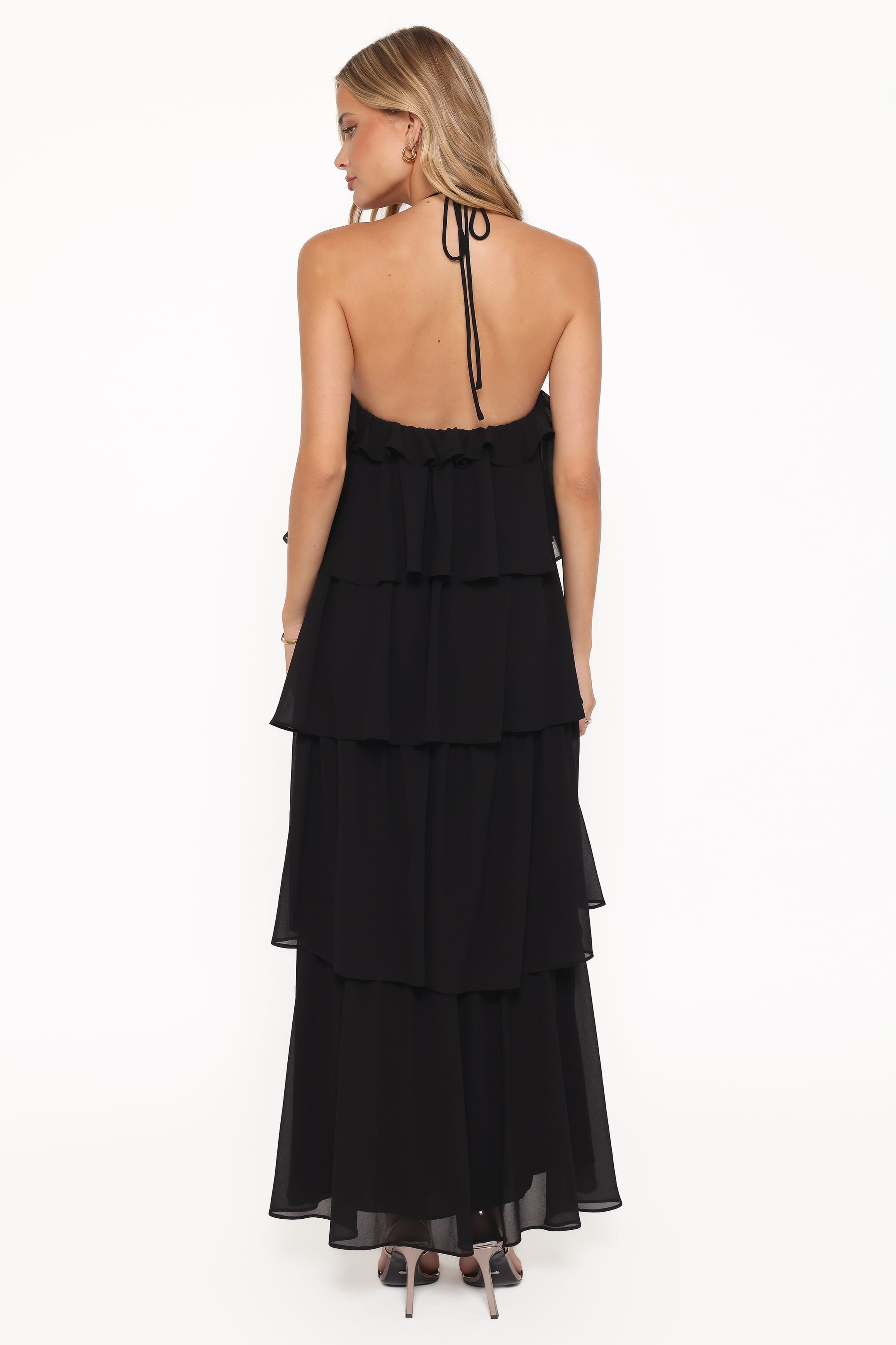 DRESSES Chasity Halterneck Maxi Dress - Black