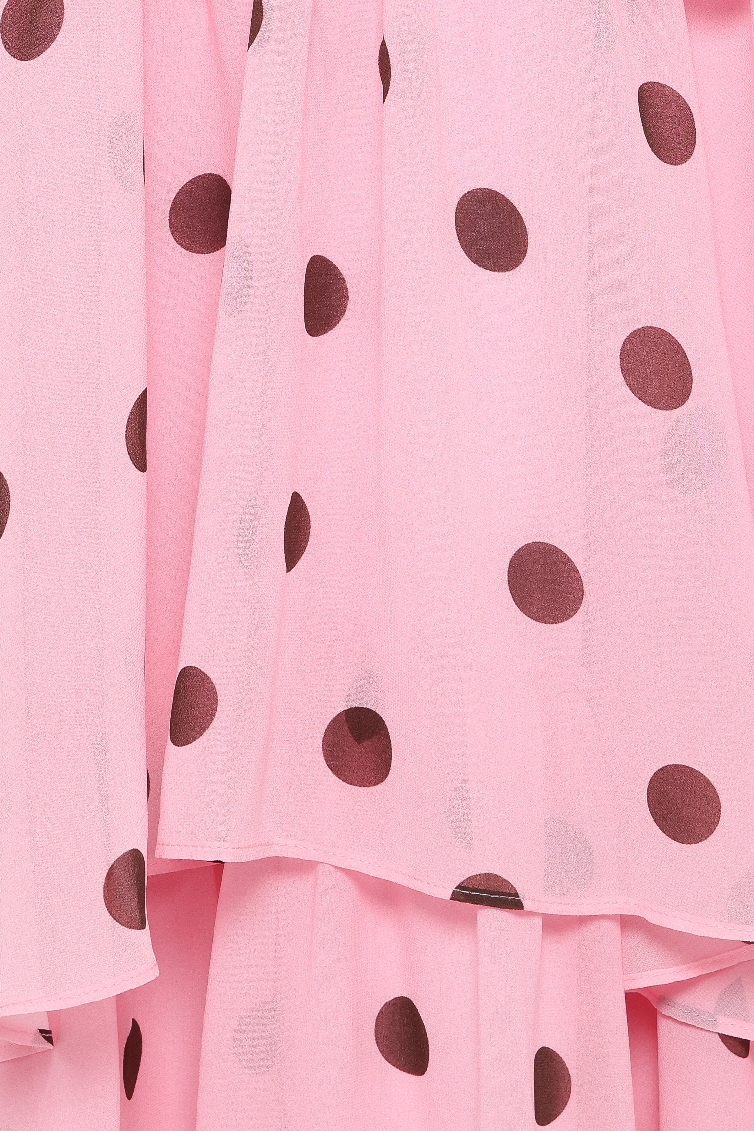 DRESSES Chasity Halterneck Maxi Dress - Pink Polka Dot