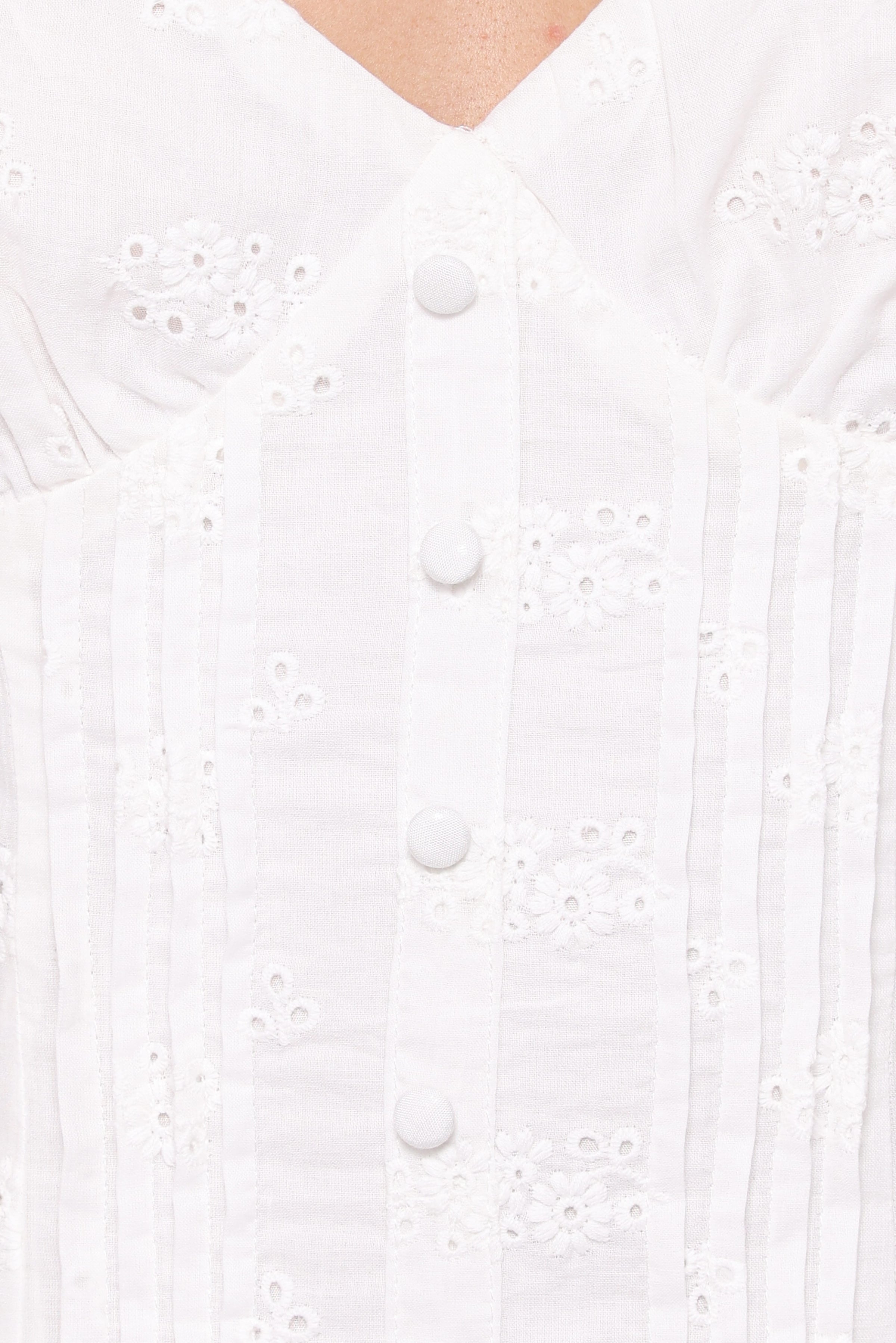 DRESSES Cherish Eyelet Mini Dress - White