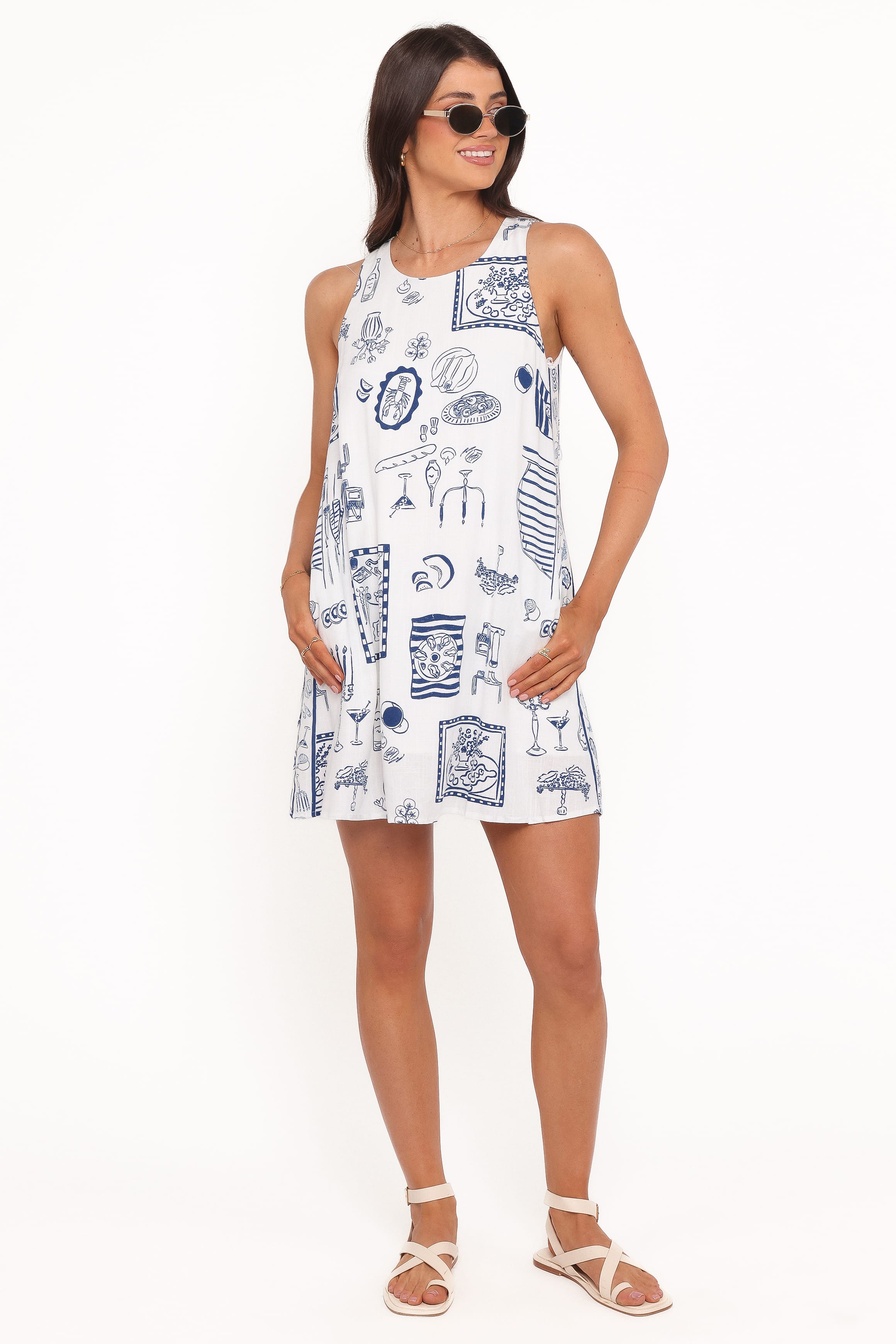 DRESSES Chester Mini Dress - Chantal Blue Print