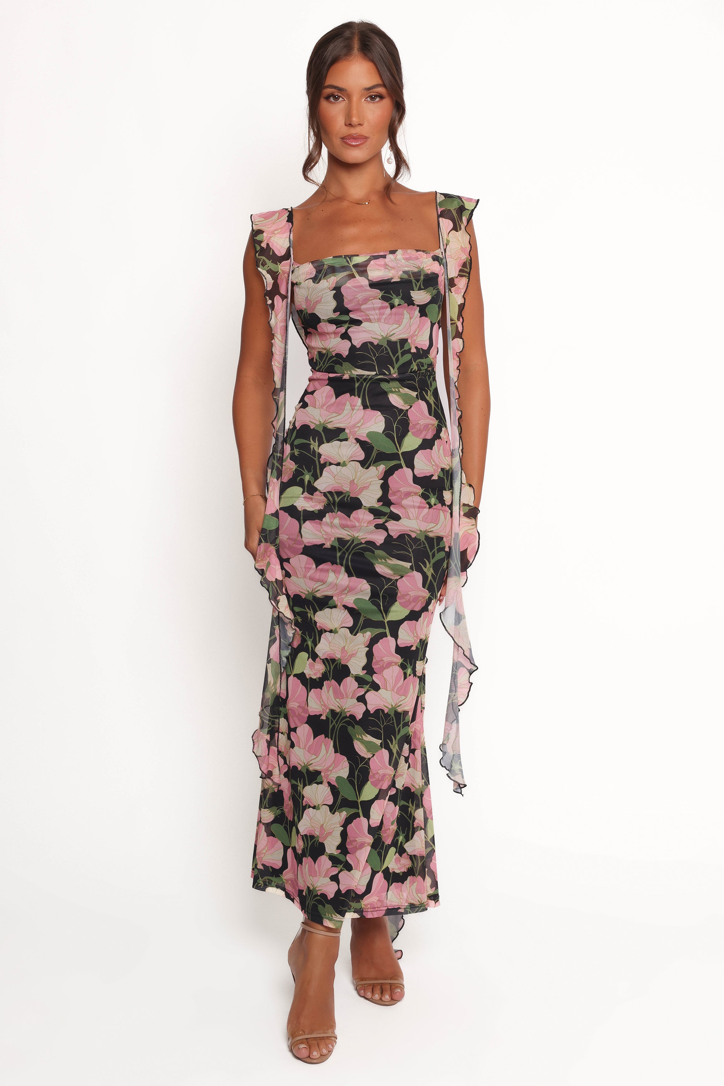 DRESSES Chiara Maxi Dress - Black Floral