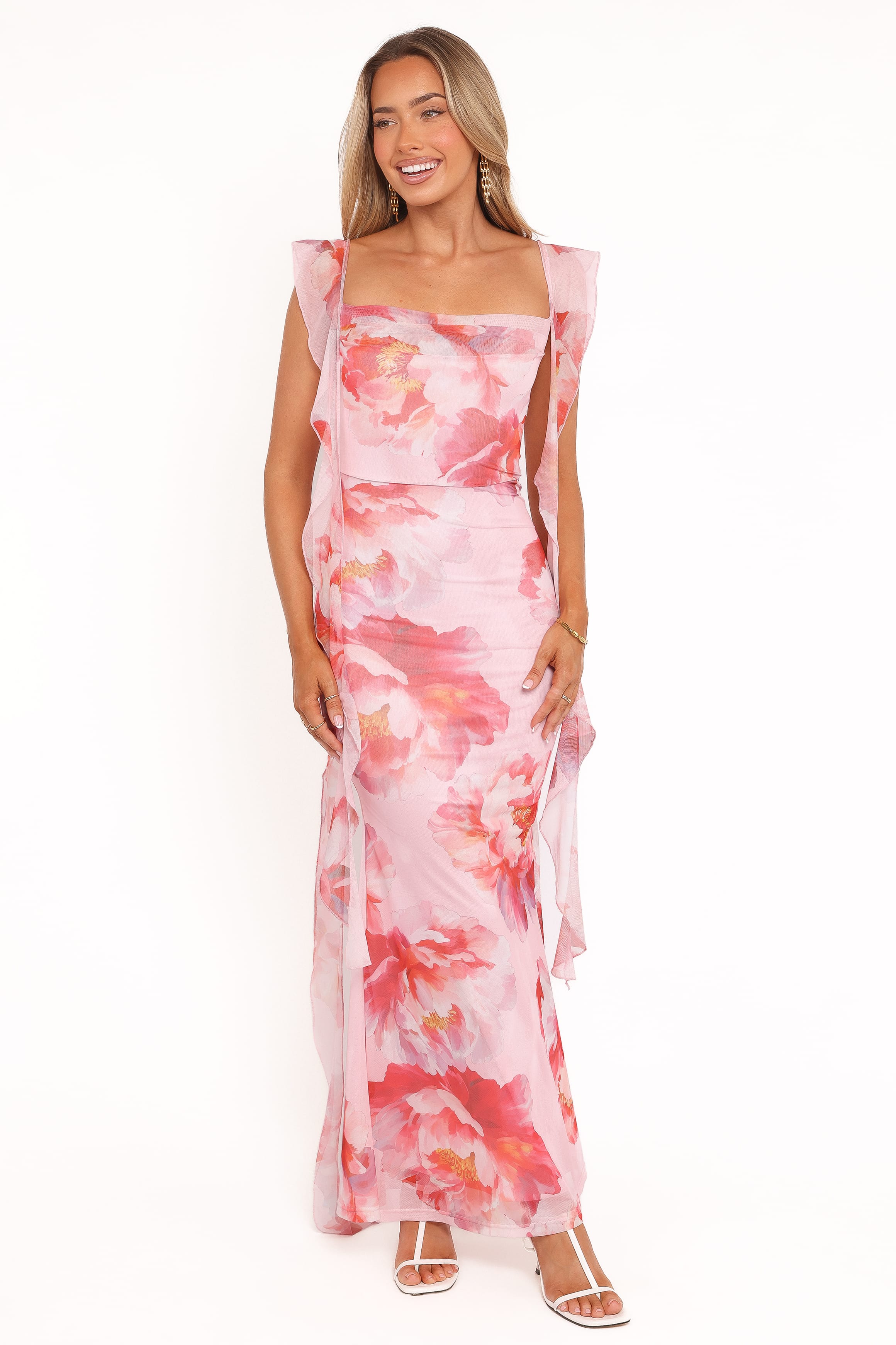 DRESSES Chiara Maxi Dress - Pink Peony
