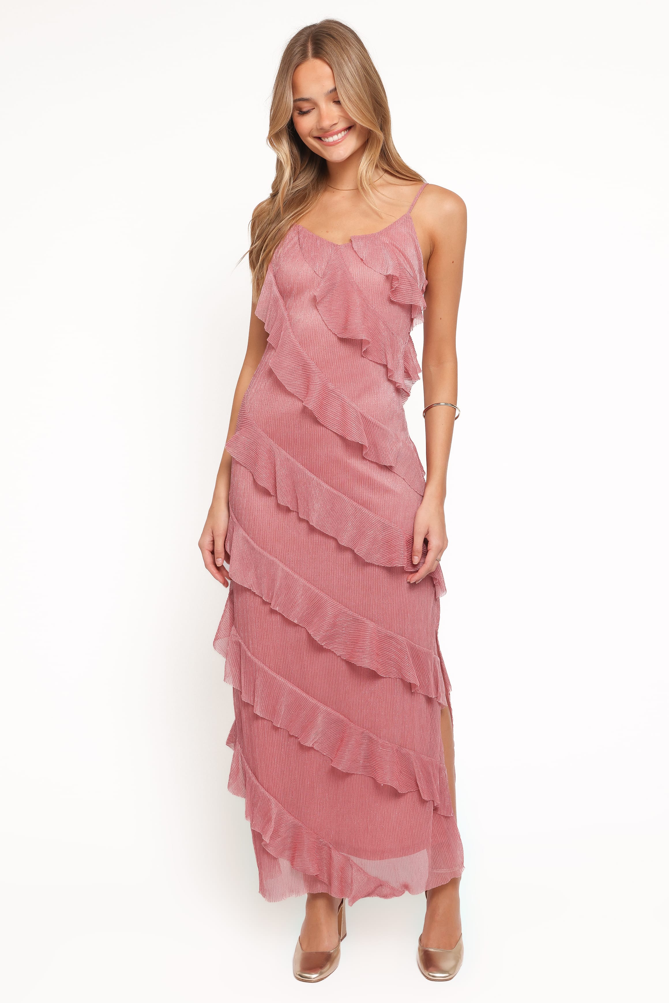DRESSES Ciao Ruffles Maxi Dress - Pink