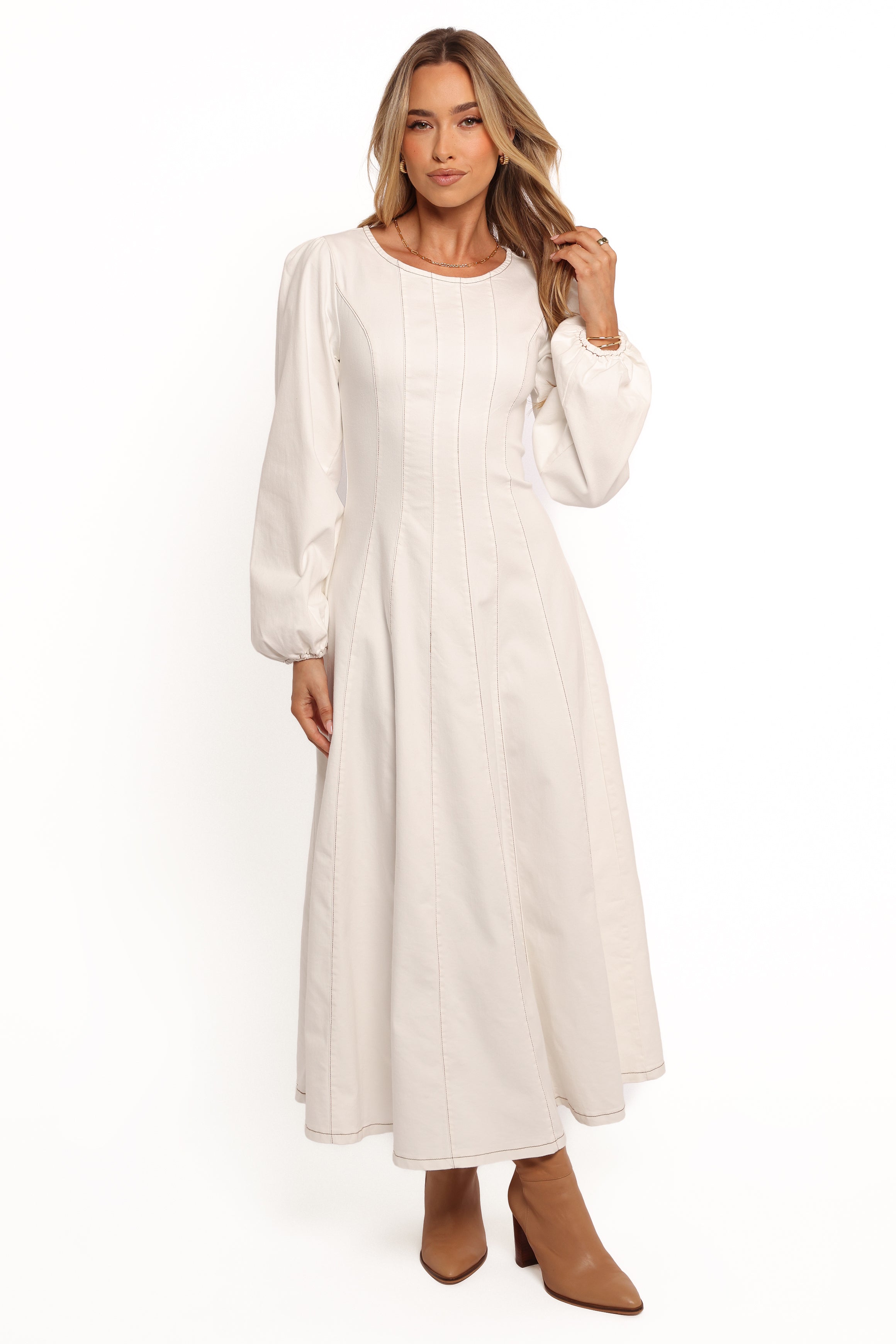 DRESSES Cilla Midi Dress - White