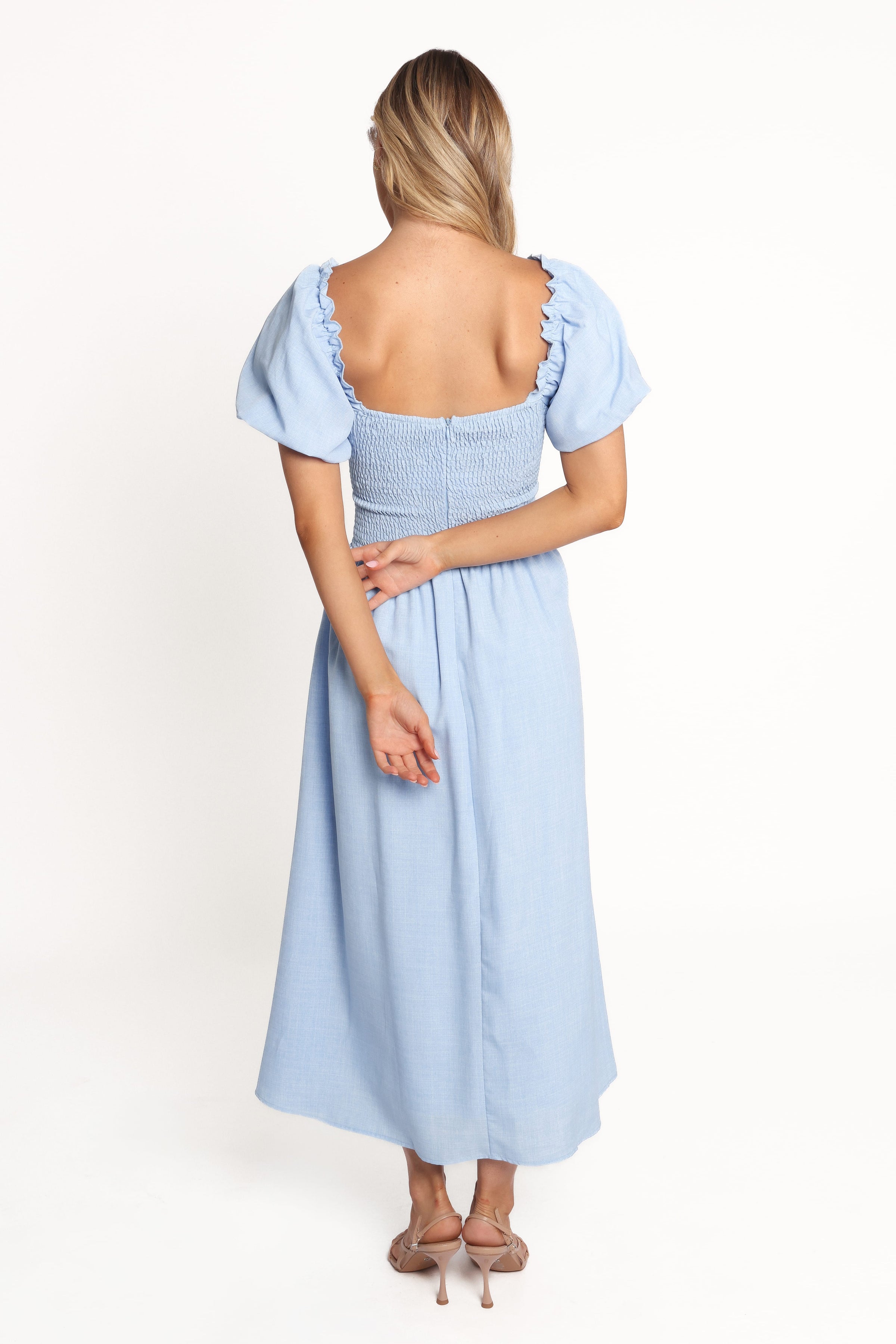 DRESSES Cintra Puff Sleeve Maxi Dress - Blue