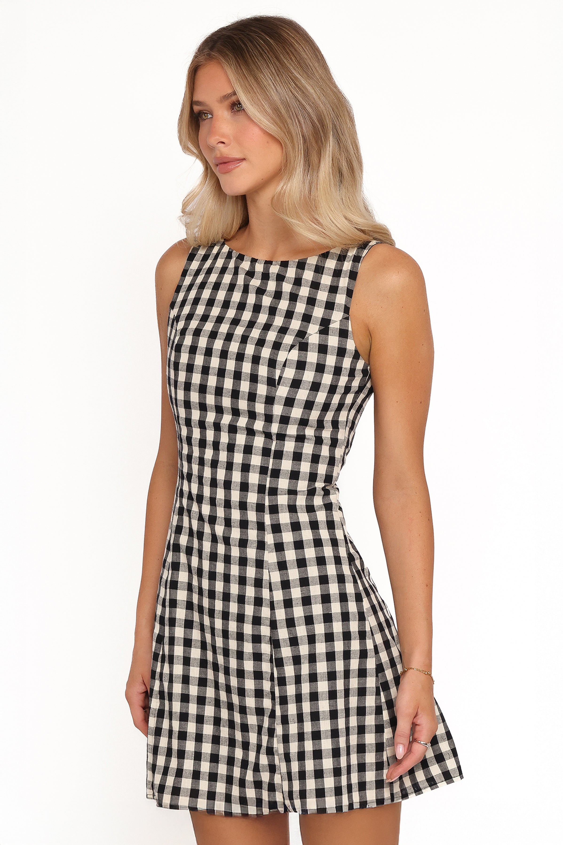 DRESSES Circe Mini Dress - Black Gingham
