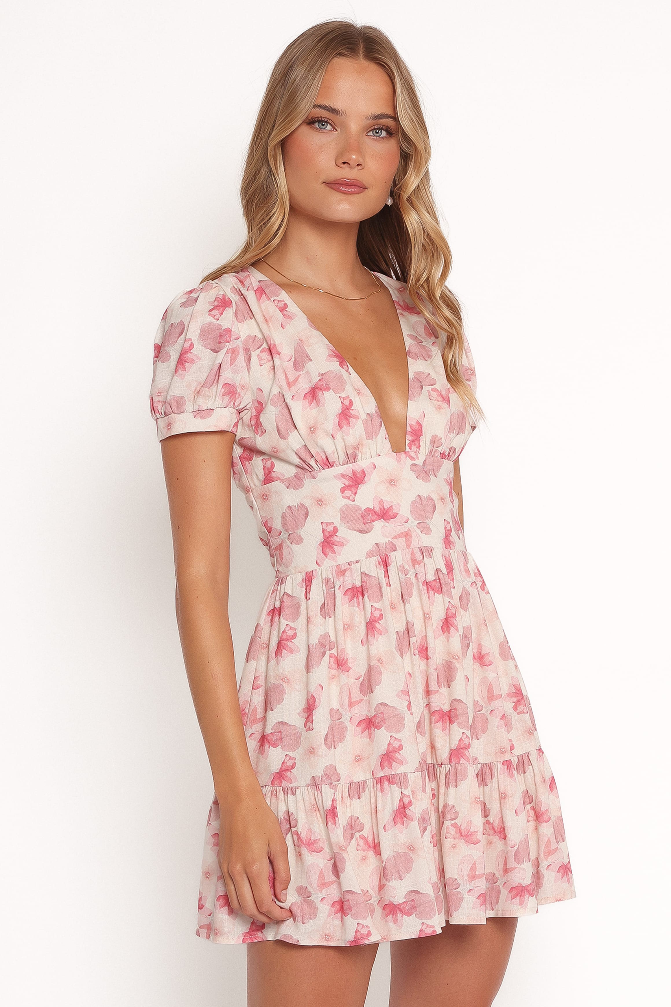 DRESSES Clementine Mini Dress - Cream Floral