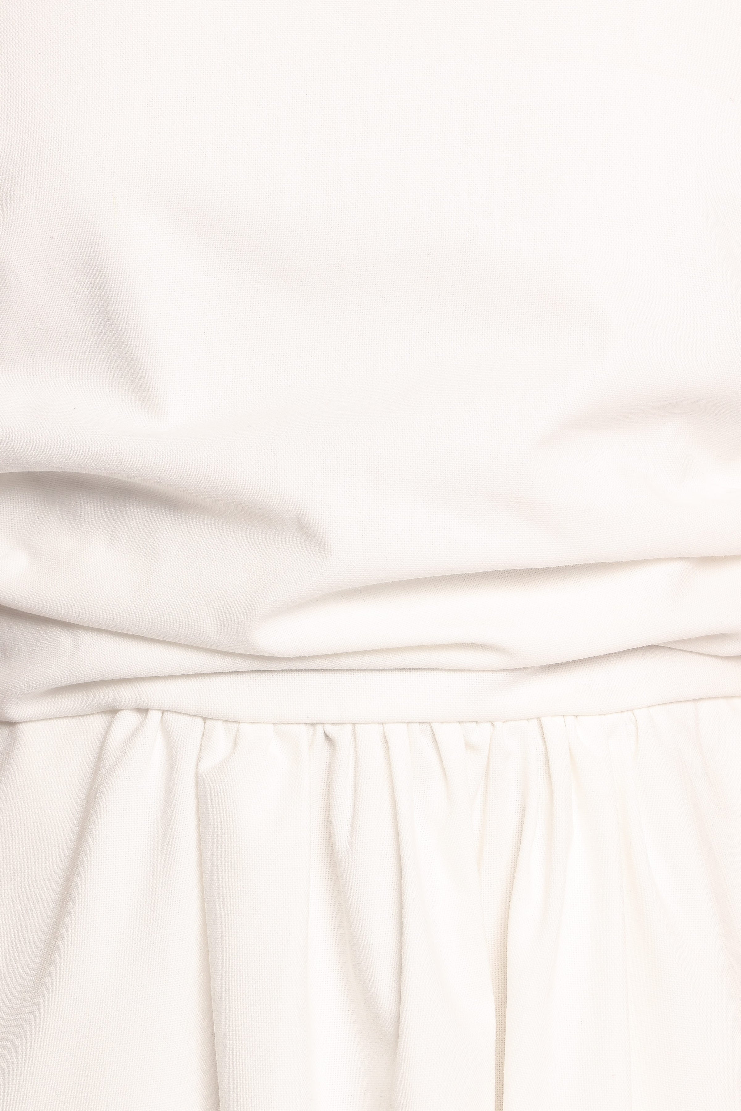 DRESSES Clo Puff Sleeve Midi Dress - White